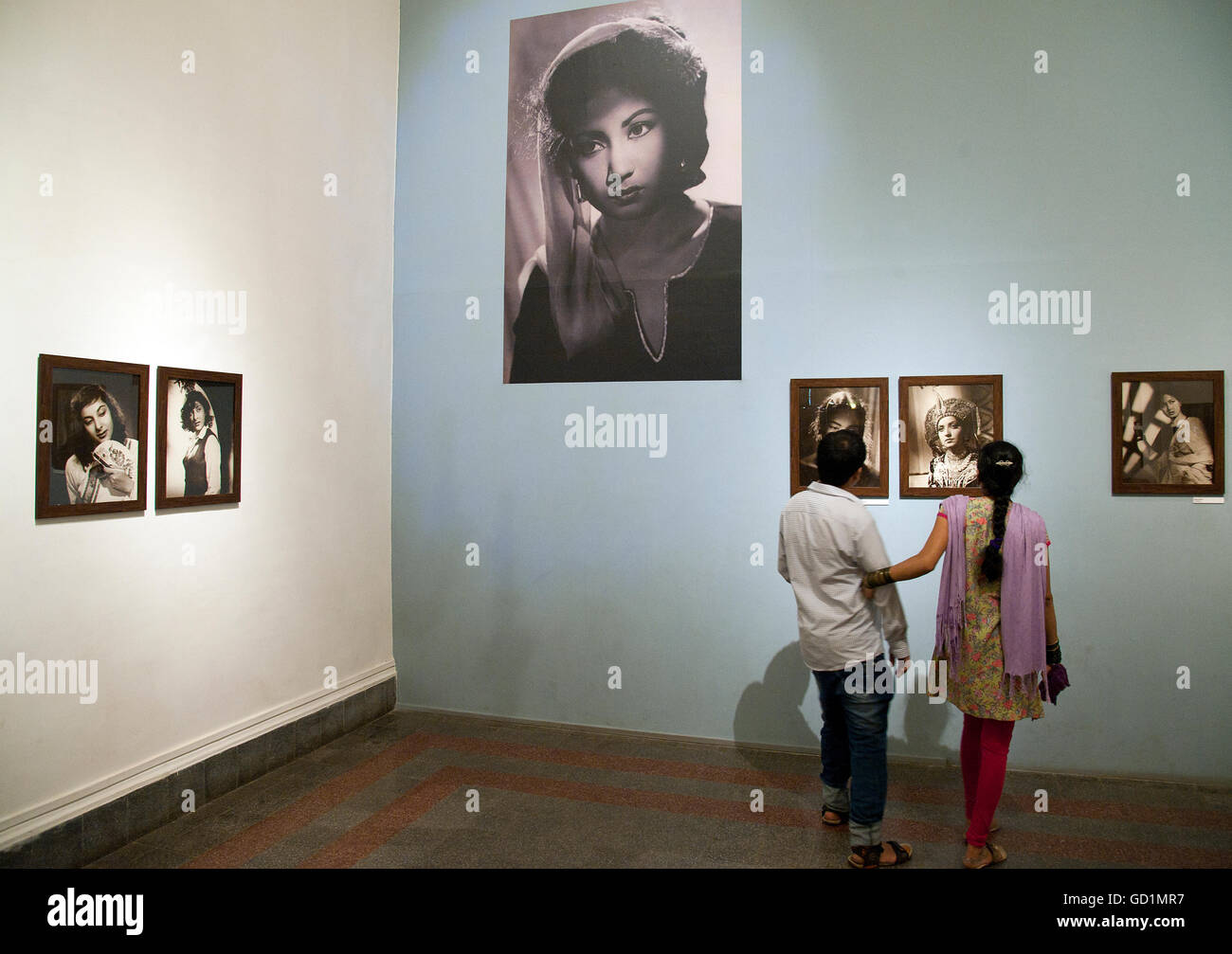 L'immagine di Bollywood attrice Meena Kumari ritratto nella cucina di bordo di BDL Musuem, Mumbai, India Foto Stock