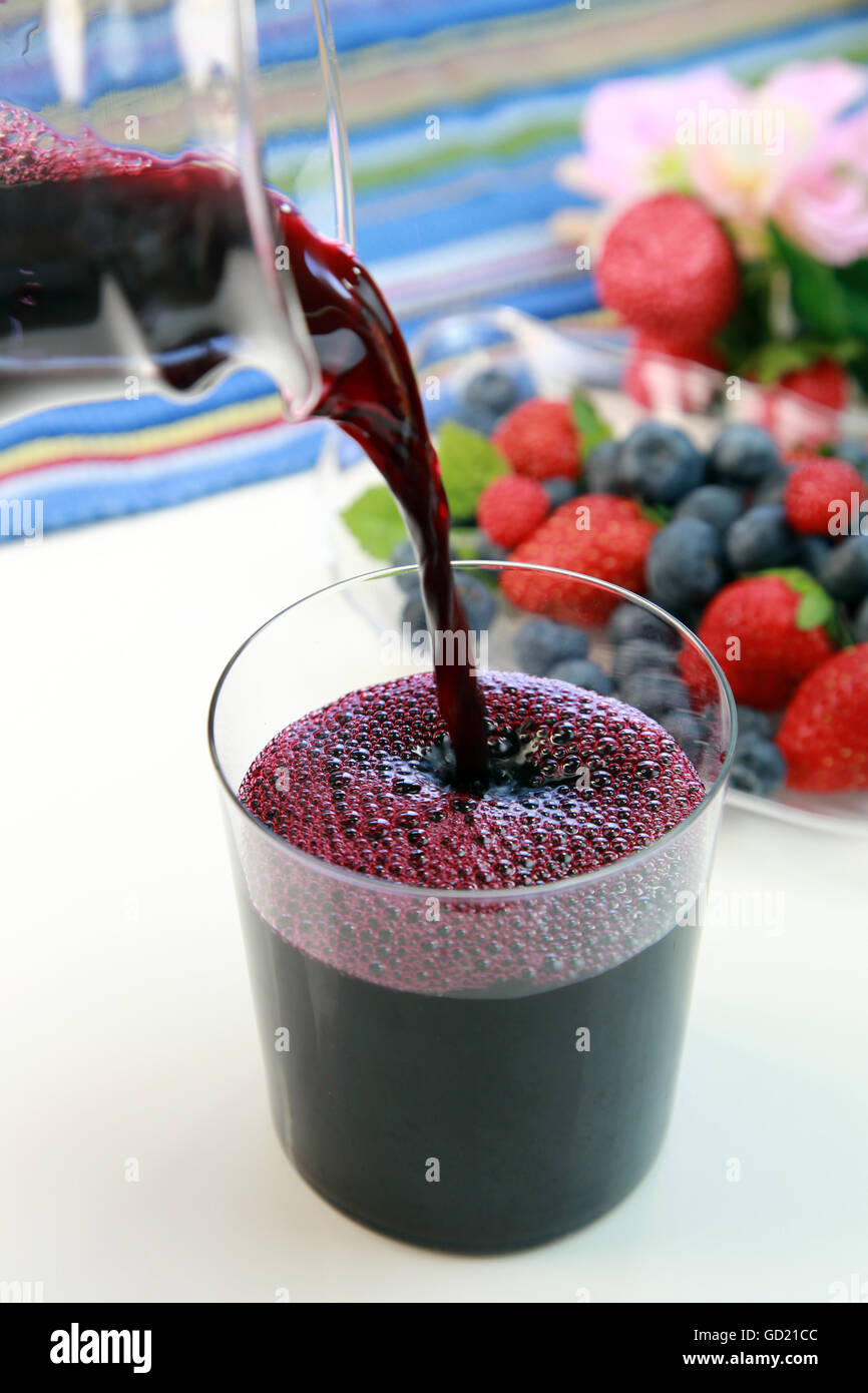 Succo di bacca Foto Stock