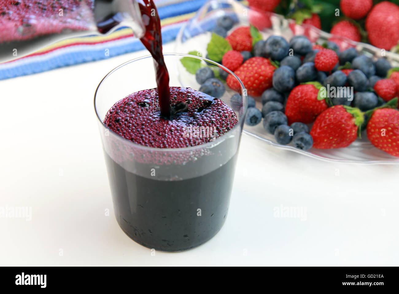 Succo di bacca Foto Stock