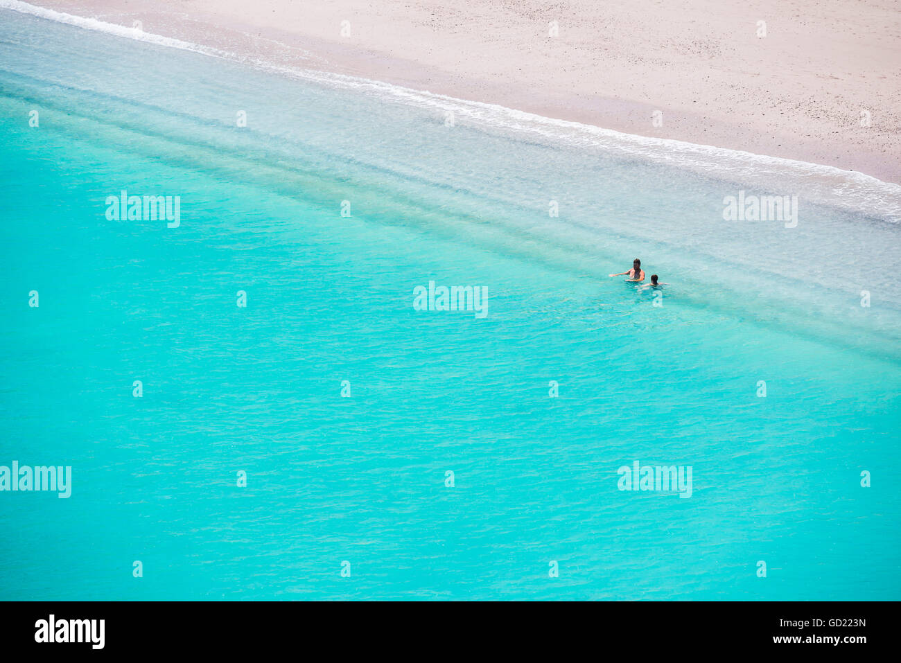 Spiaggia bellissima baia delle isole, nell'ingresso Waikare vicino a Russell, regione di Northland, Isola del nord, Nuova Zelanda, Pacific Foto Stock