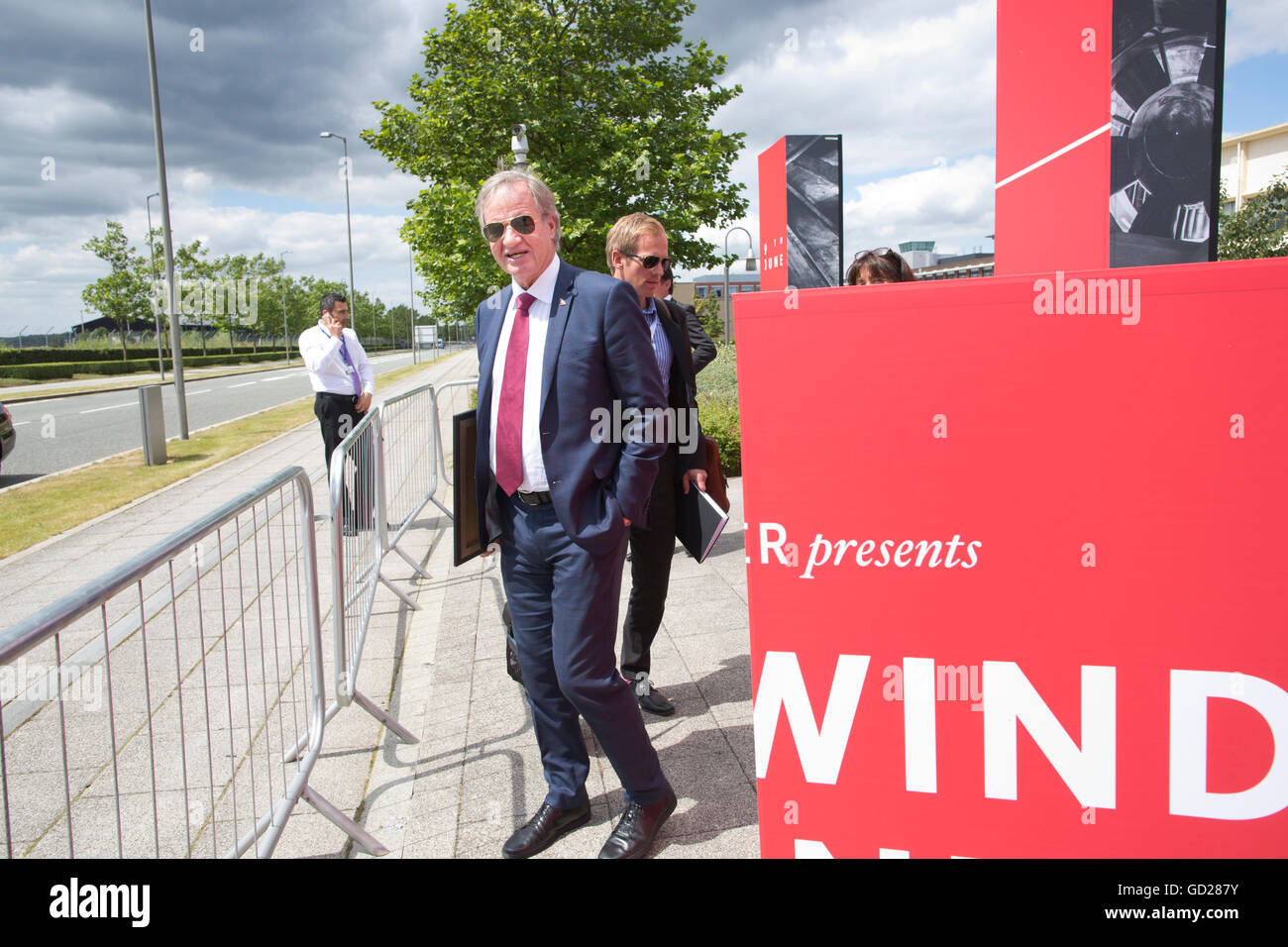 Bjørn Kjos, fondatore e CEO di Norwegian Air Shuttle, fotografato a Farnborough International Air Show, Hampshire, Inghilterra, Regno Unito Foto Stock