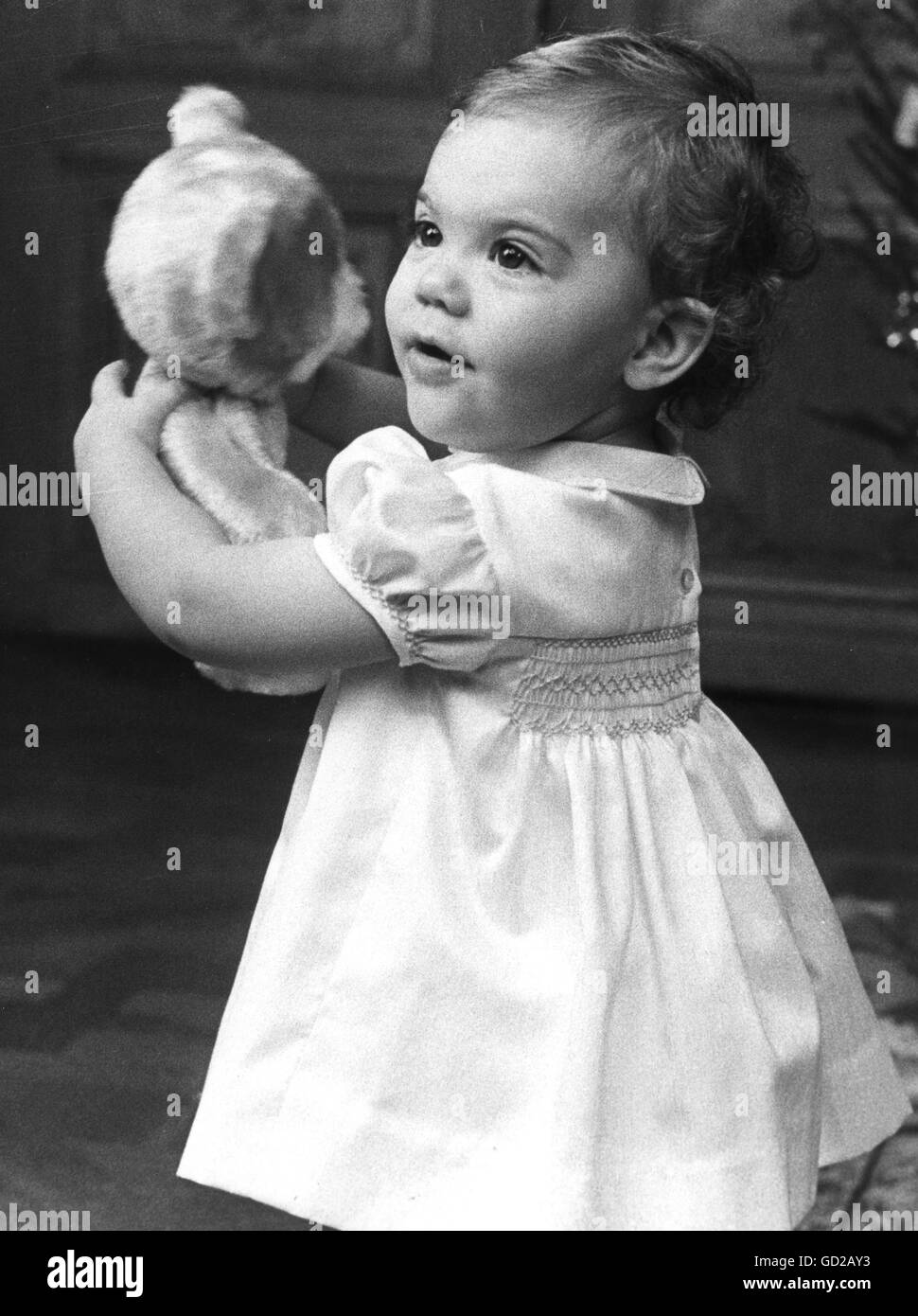 La principessa ereditaria Victoria con Teddy bear Foto Stock