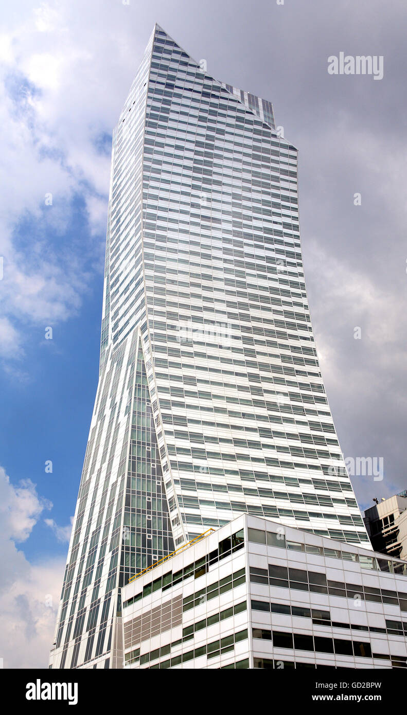 Edificio futuristico Varsavia POLONIA Foto Stock