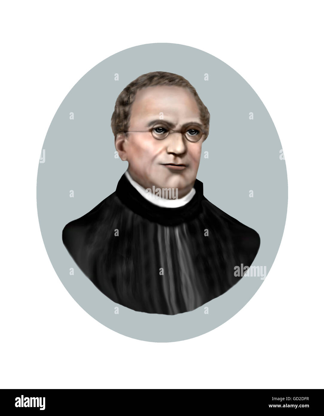 Johann Gregor Mendel, 1822-1884, Monaco moravo Foto Stock