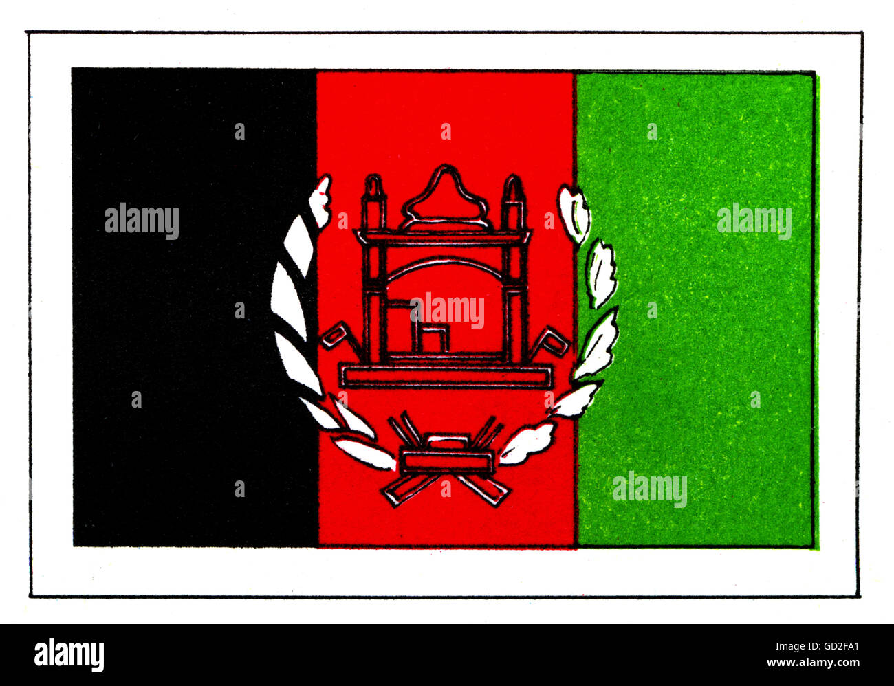 Sport, Giochi Olimpici, Berlino 1.- 16.8.1936, emblemi, Comitato Olimpico dell'Afghanistan, 1936, eralderia, stemma, assistenti, giochi estivi, XI Olympiad, Germania, anni trenta, XX secolo, storico, storico, diritti aggiuntivi-clearences-non disponibile Foto Stock