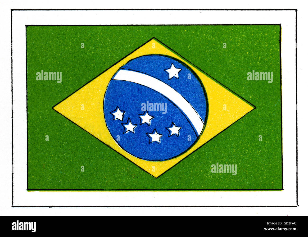 Sport, Giochi Olimpici, Berlino 1.- 16.8.1936, emblemi, Comitato Olimpico del Brasile, 1936, eralderia, stemma, assistenti, giochi estivi, XI Olympiad, Germania, anni trenta, XX secolo, storico, storico, diritti aggiuntivi-clearences-non disponibile Foto Stock