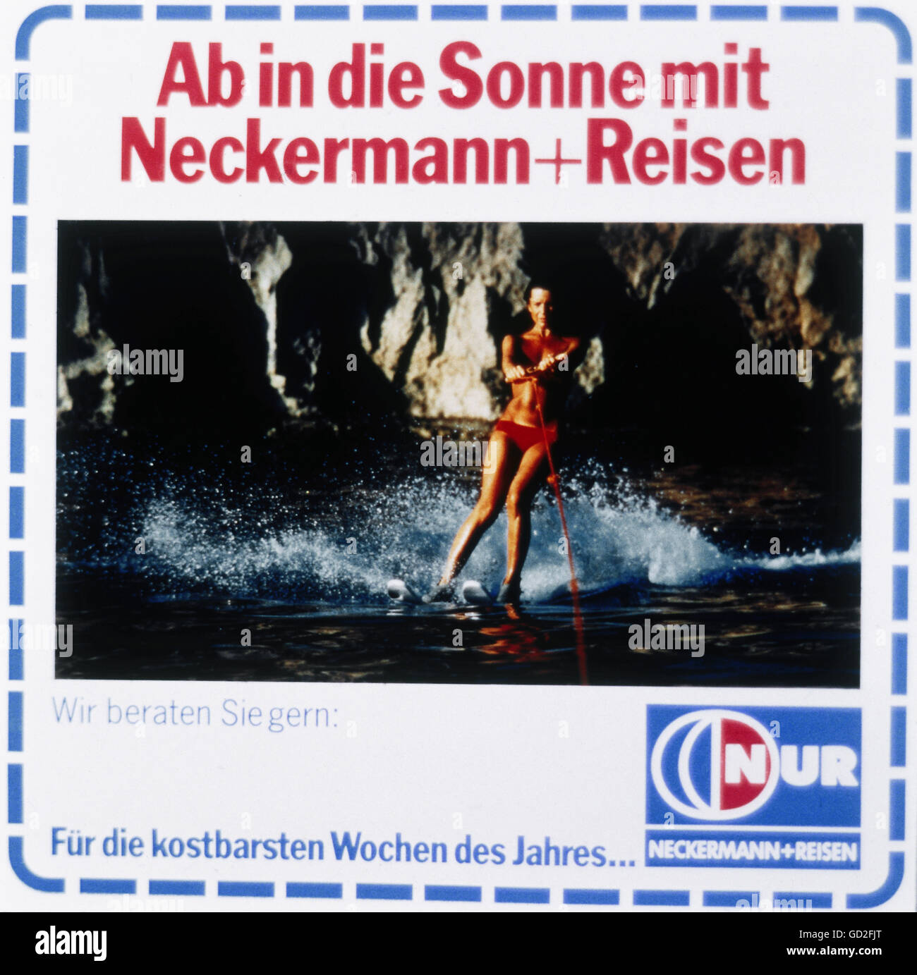 Pubblicità, turismo, Neckermann + Reisen, pubblicità cinematografica, Germania, anni '90, diritti aggiuntivi-clearences-non disponibili Foto Stock
