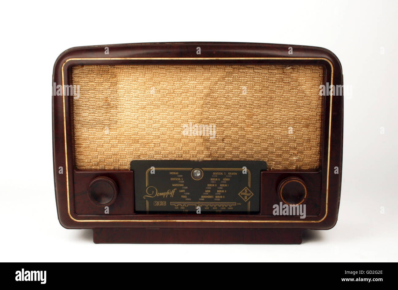 Radiodiffusione, radio, ricevitore domestico MW/LW 'MPFaff', design: Design by factory, made by: VEB Stern-radio Berlin, East-Germany, 1953, Additional-Rights-clearences-not available Foto Stock