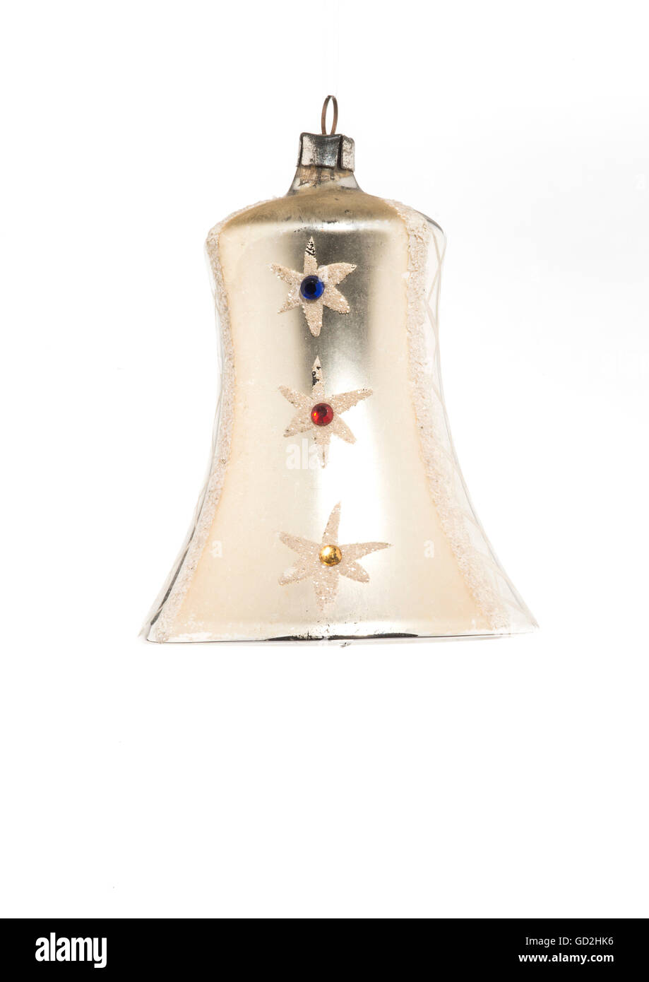 Natale, albero di Natale, palla glitter a forma di campana, anni 50, diritti aggiuntivi-clearences-non disponibile Foto Stock