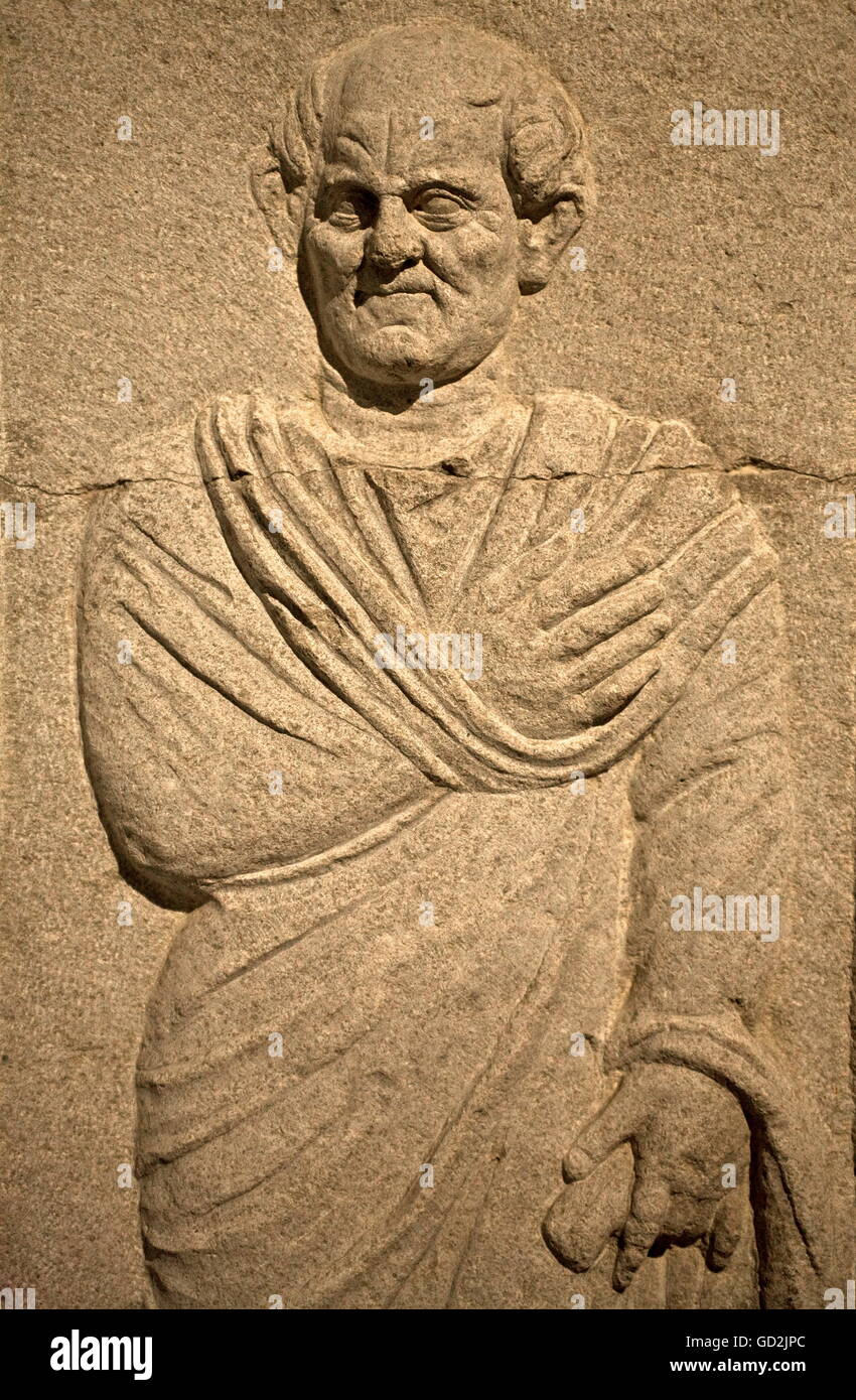 Belle arti, mondo antico romano stele sepolcrale, collezione di antichità, museo archeologico, Istanbul, artista del diritto d'autore non deve essere cancellata Foto Stock