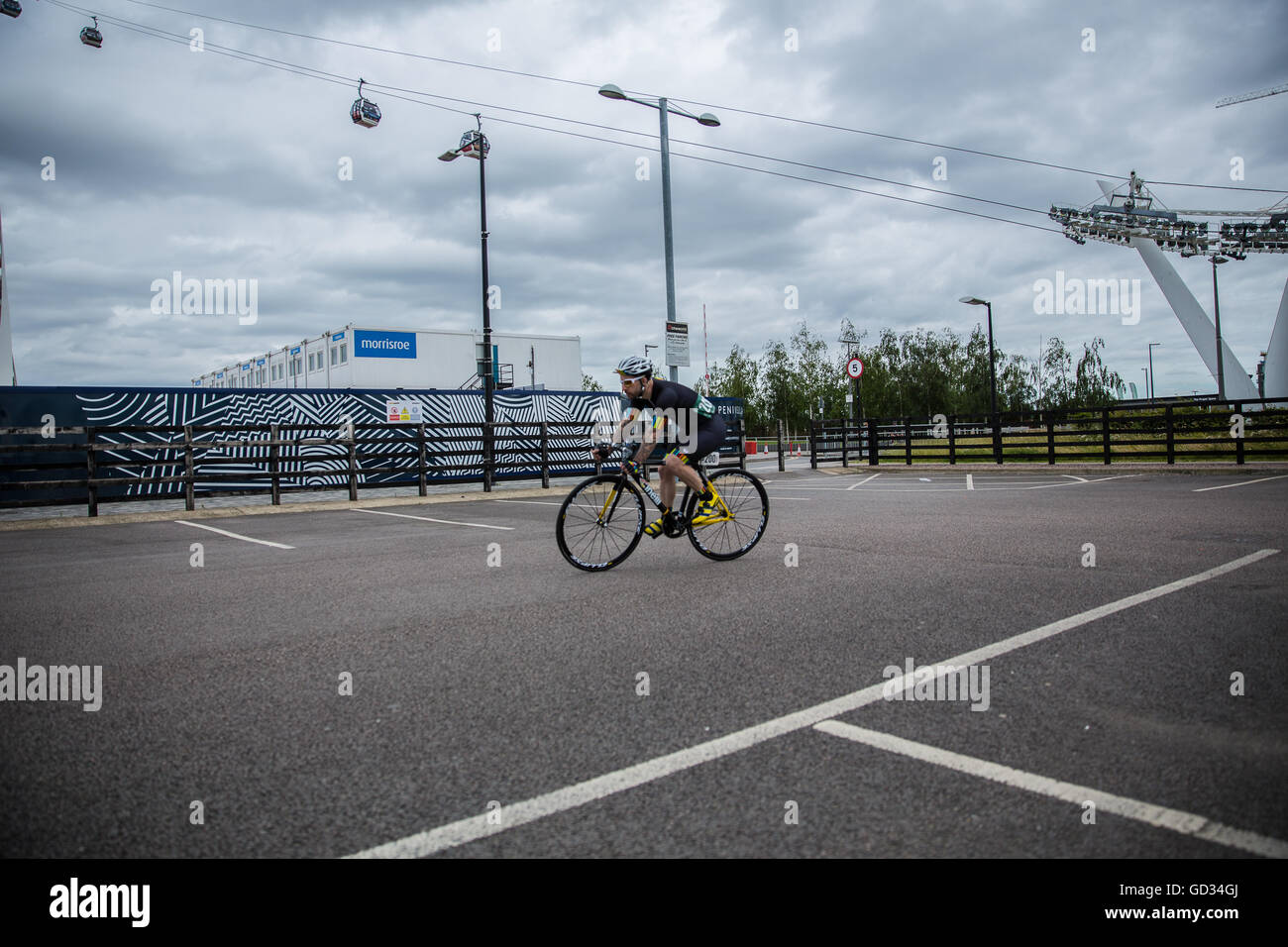 Red Hook Criterium Ciclismo Crit penisola Greenwich London REGNO UNITO Foto Stock