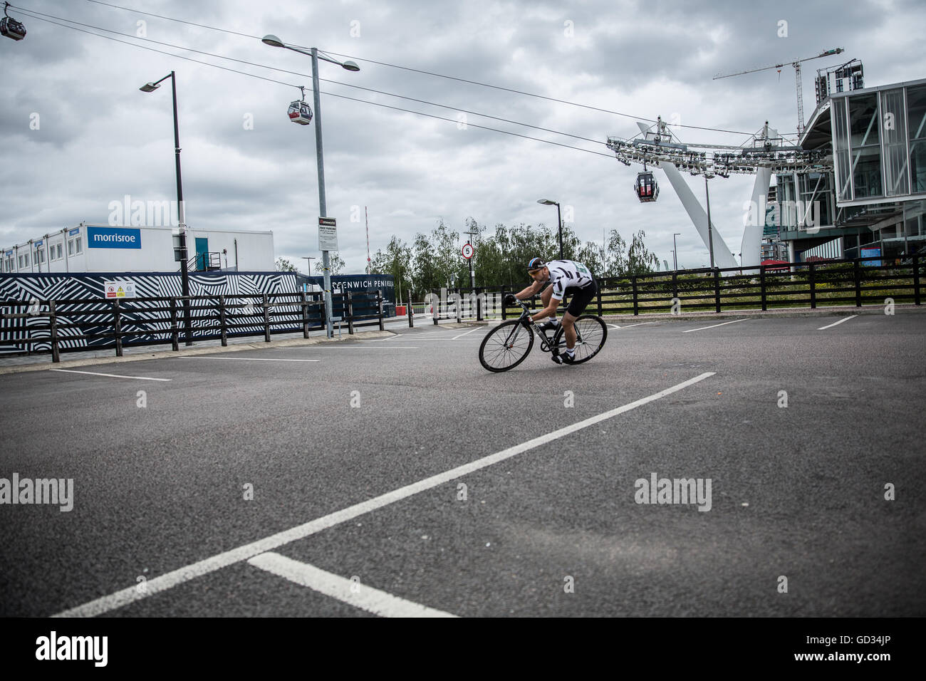 Red Hook Criterium Ciclismo Crit penisola Greenwich London REGNO UNITO Foto Stock