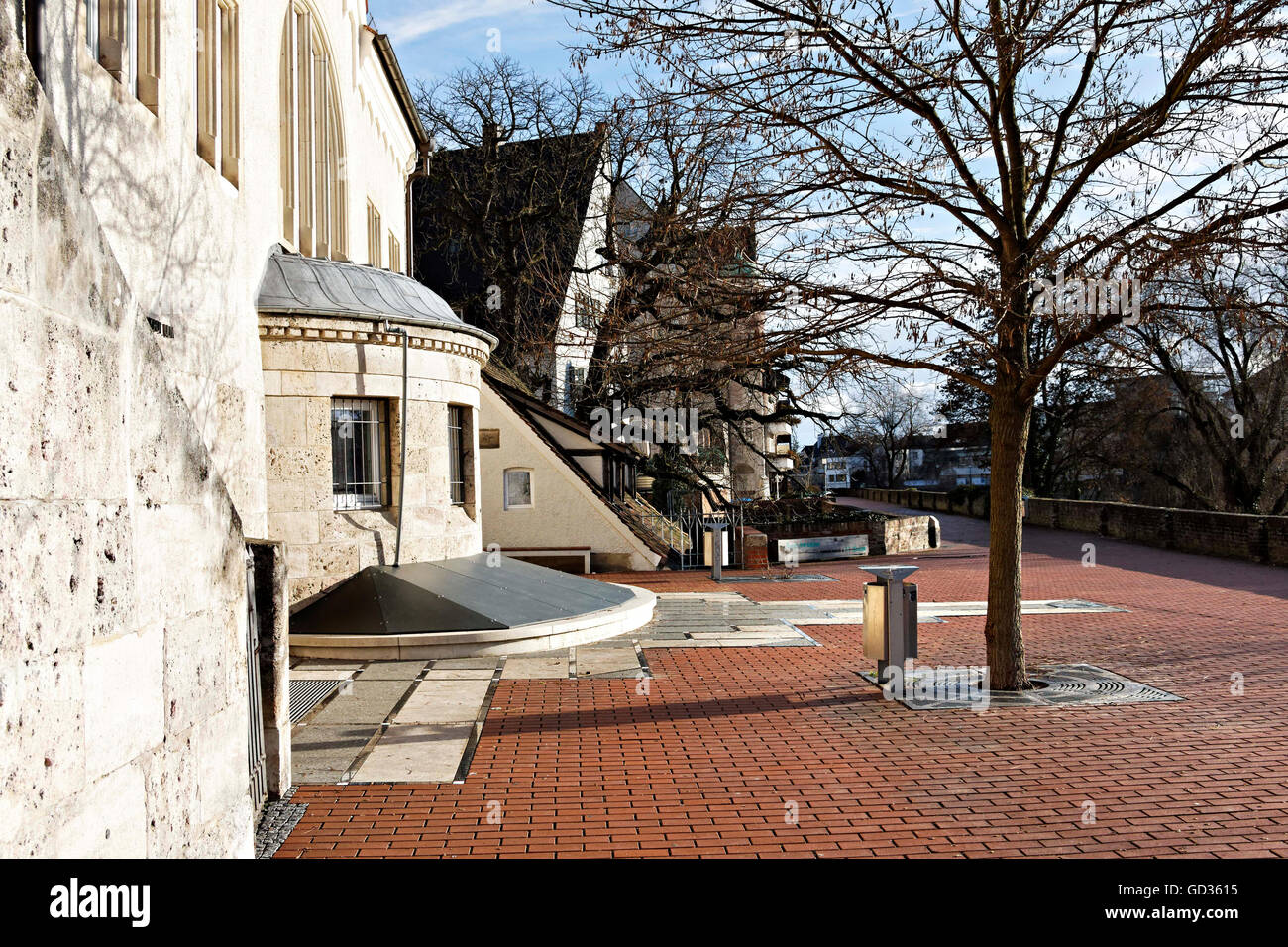 Vista sulle mura della città, Ulm Baden-Wuerttemberg Germania Europa Foto Stock