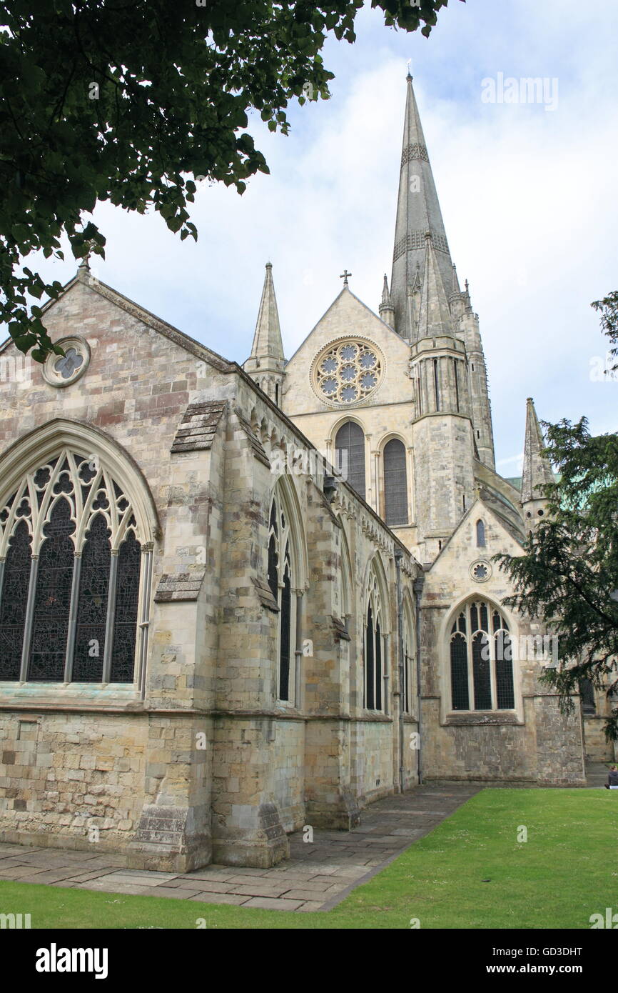 Chichester Cathedral, Chichester, West Sussex, in Inghilterra, in Gran Bretagna, Regno Unito, Gran Bretagna, Europa Foto Stock