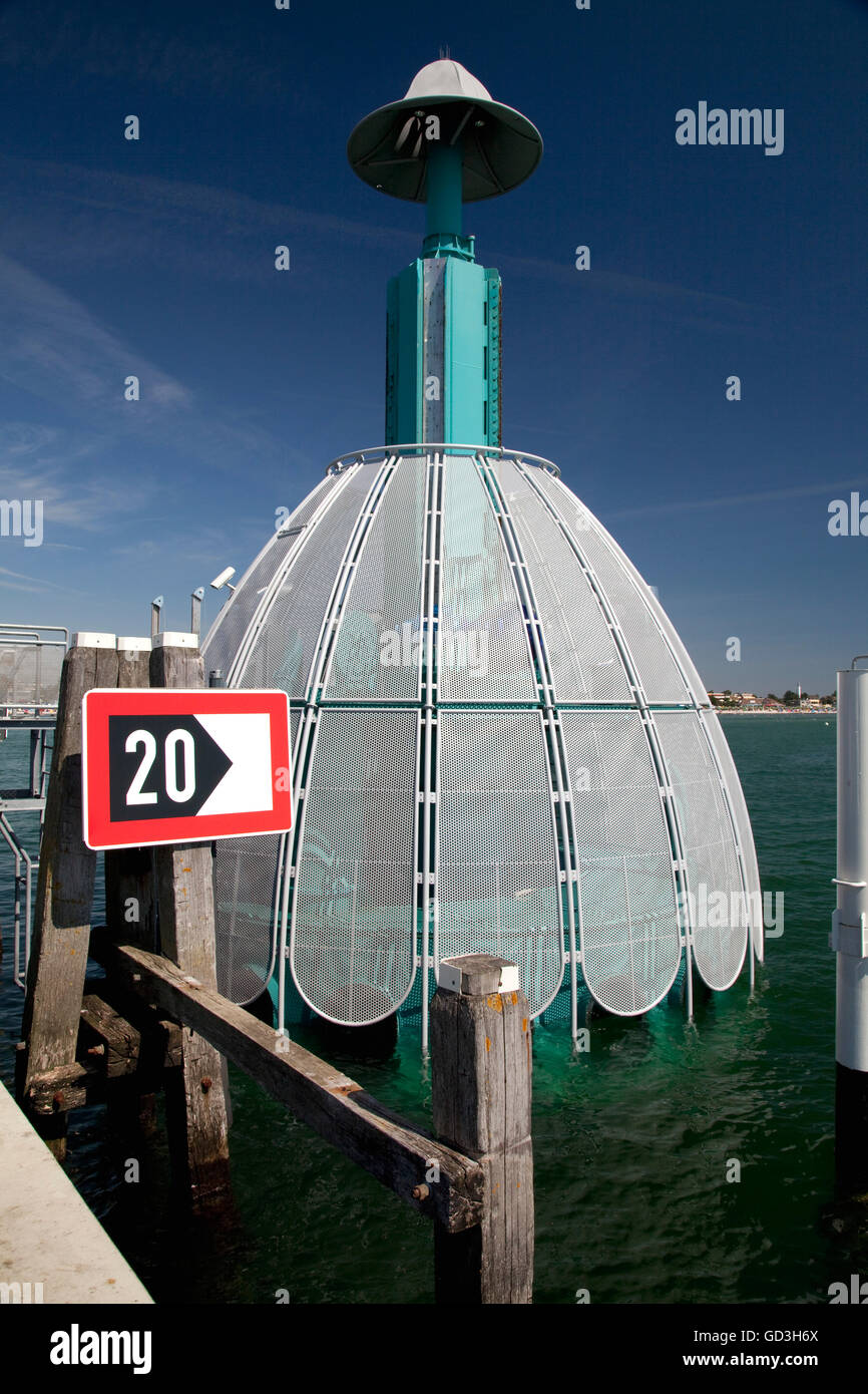 Campana subacquea, Mar Baltico località di Groemitz, Luebeck Bay, Mar Baltico, Schleswig-Holstein Foto Stock