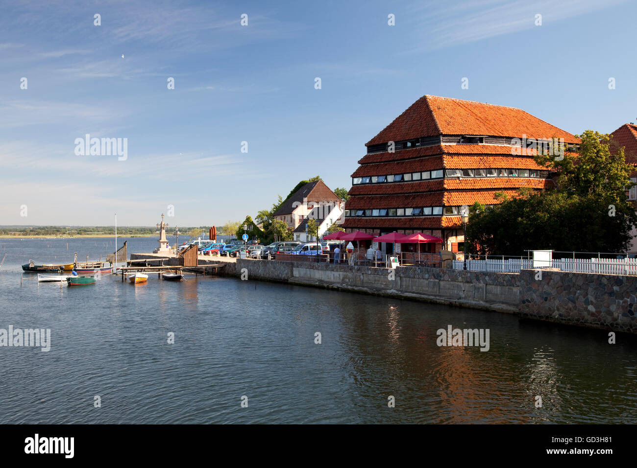 Magazzino Pagodenspeicher, porto di Neustadt, Luebeck Bay, Mar Baltico, Schleswig-Holstein Foto Stock