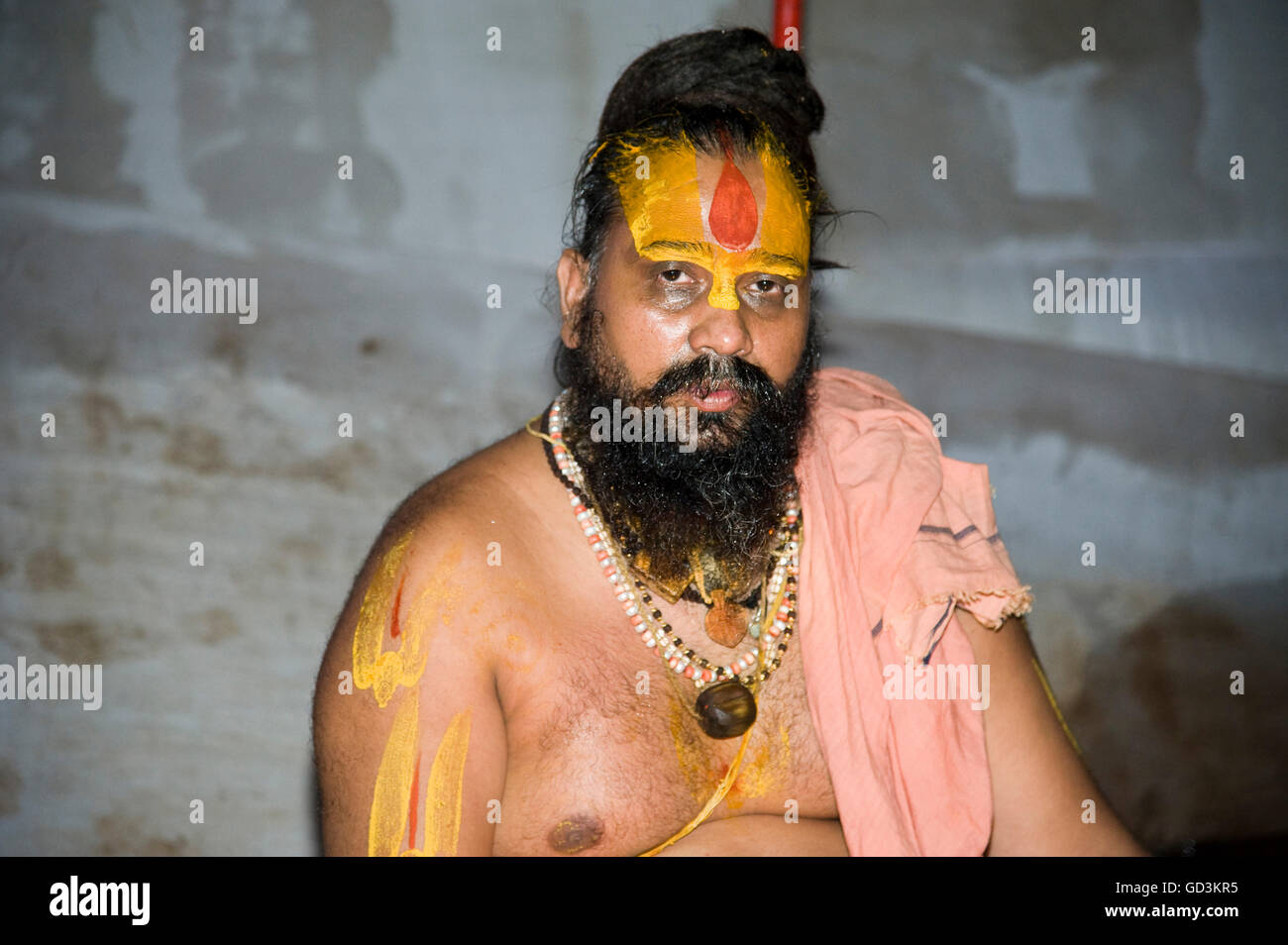 Shri swami rajendra das ji maharaj, Nasik, Maharashtra, India, Asia Foto Stock