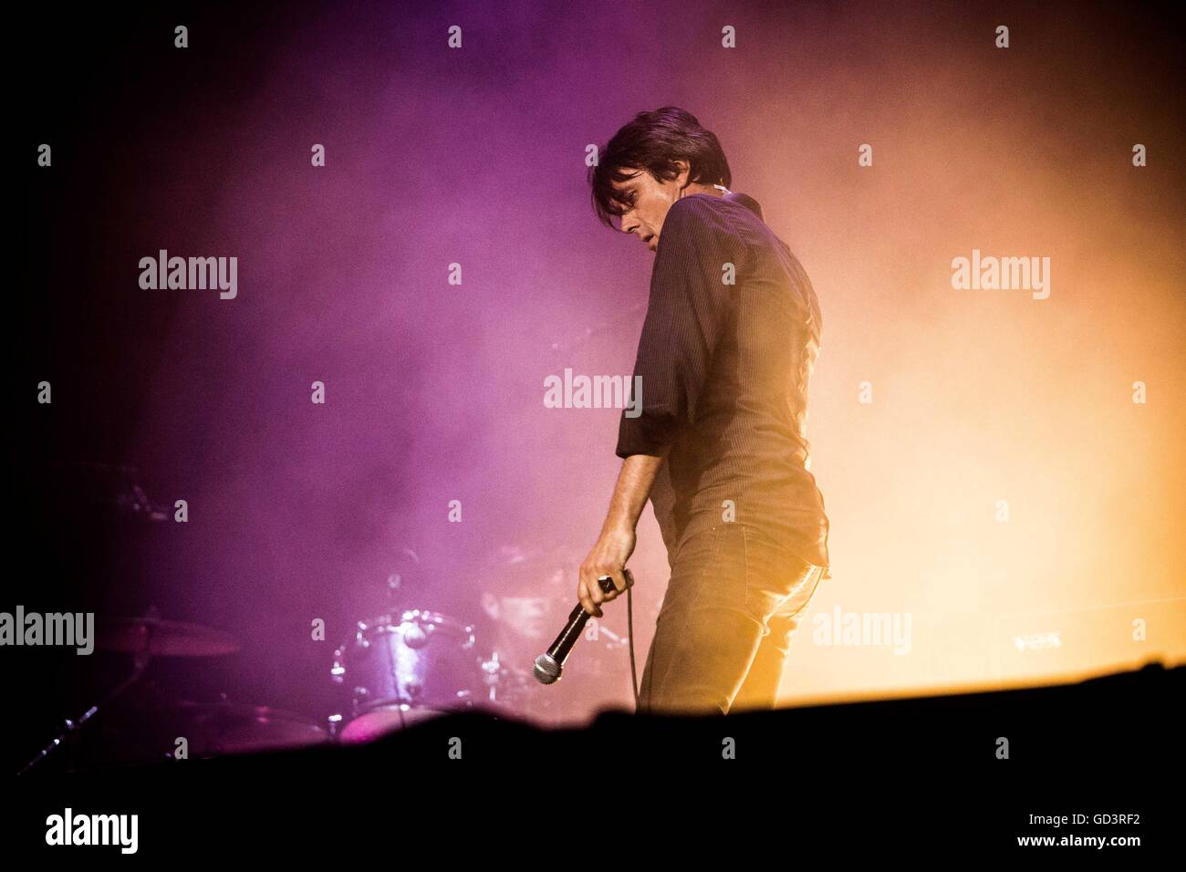 Monza, Italia 10 luglio 2016 Suede eseguire live a Ho-Days Festival 2016 Credit: Roberto Finizio/ Alamy Live News Foto Stock