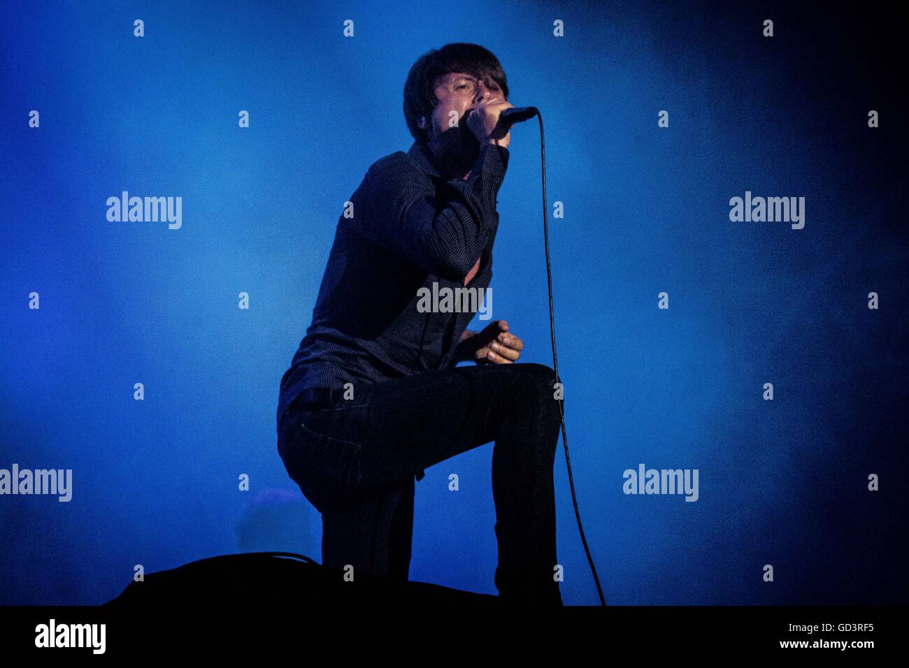 Monza, Italia 10 luglio 2016 Suede eseguire live a Ho-Days Festival 2016 Credit: Roberto Finizio/ Alamy Live News Foto Stock