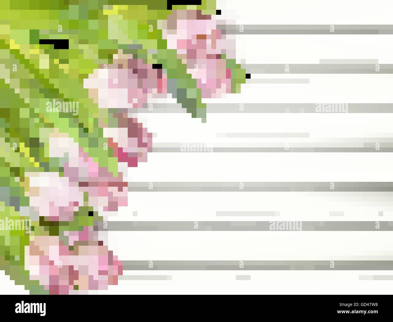 Telaio di tulipani rosa. EPS 10 Illustrazione Vettoriale