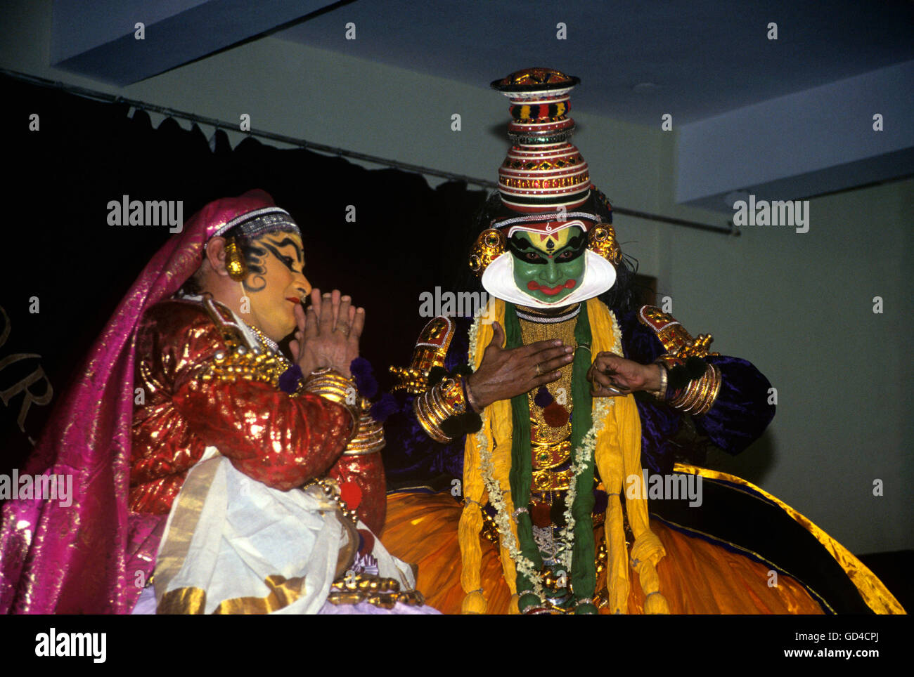 Kathakali dancer Foto Stock