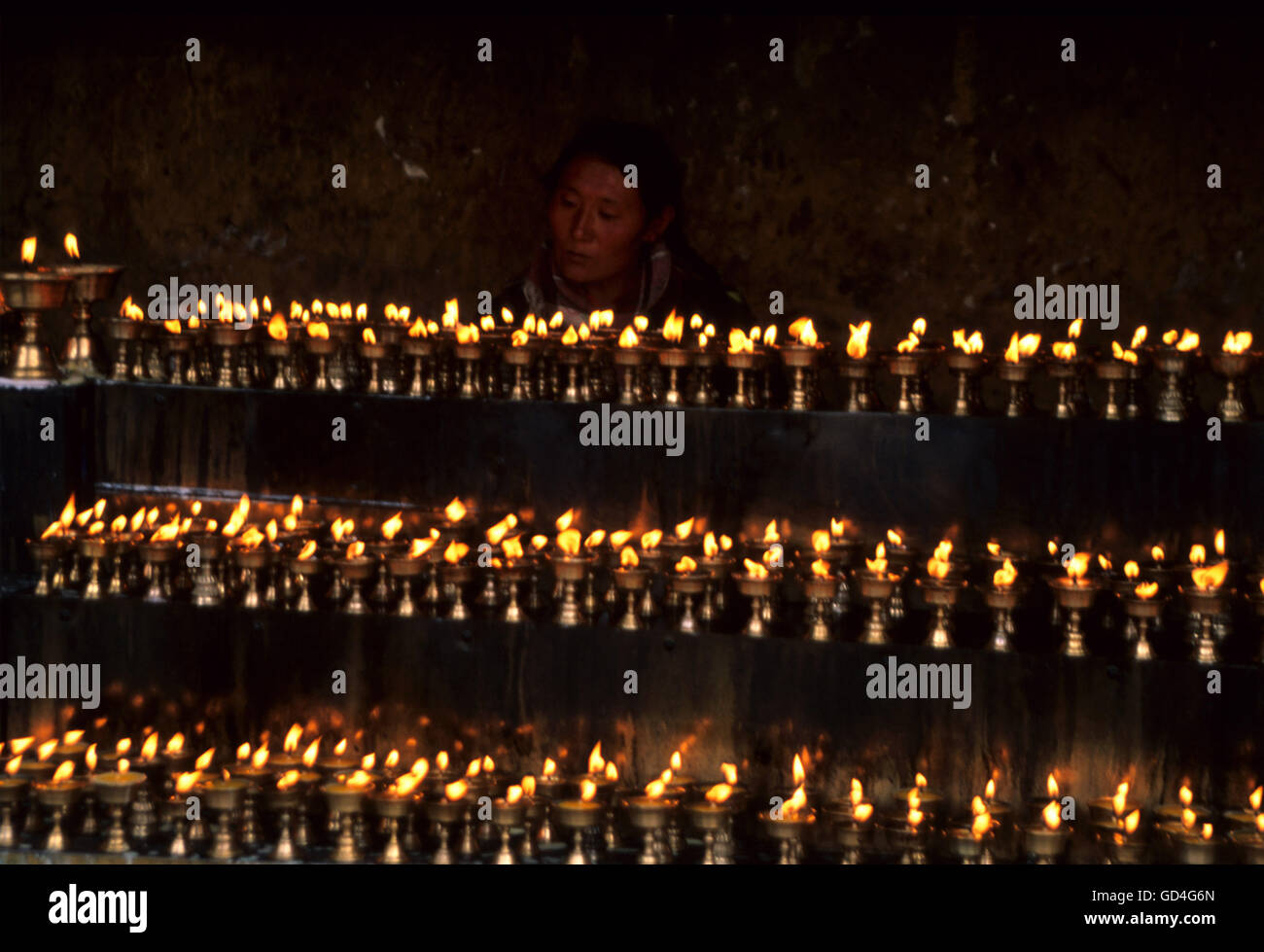 Lampade a olio Foto Stock