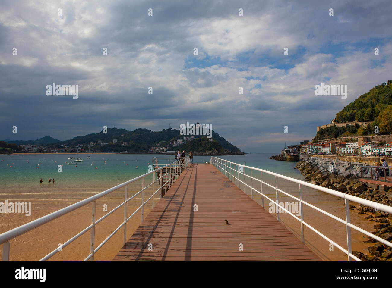 Bahia de la Concha, San Sebastian Donostia, Euskadi, Spagna Foto Stock