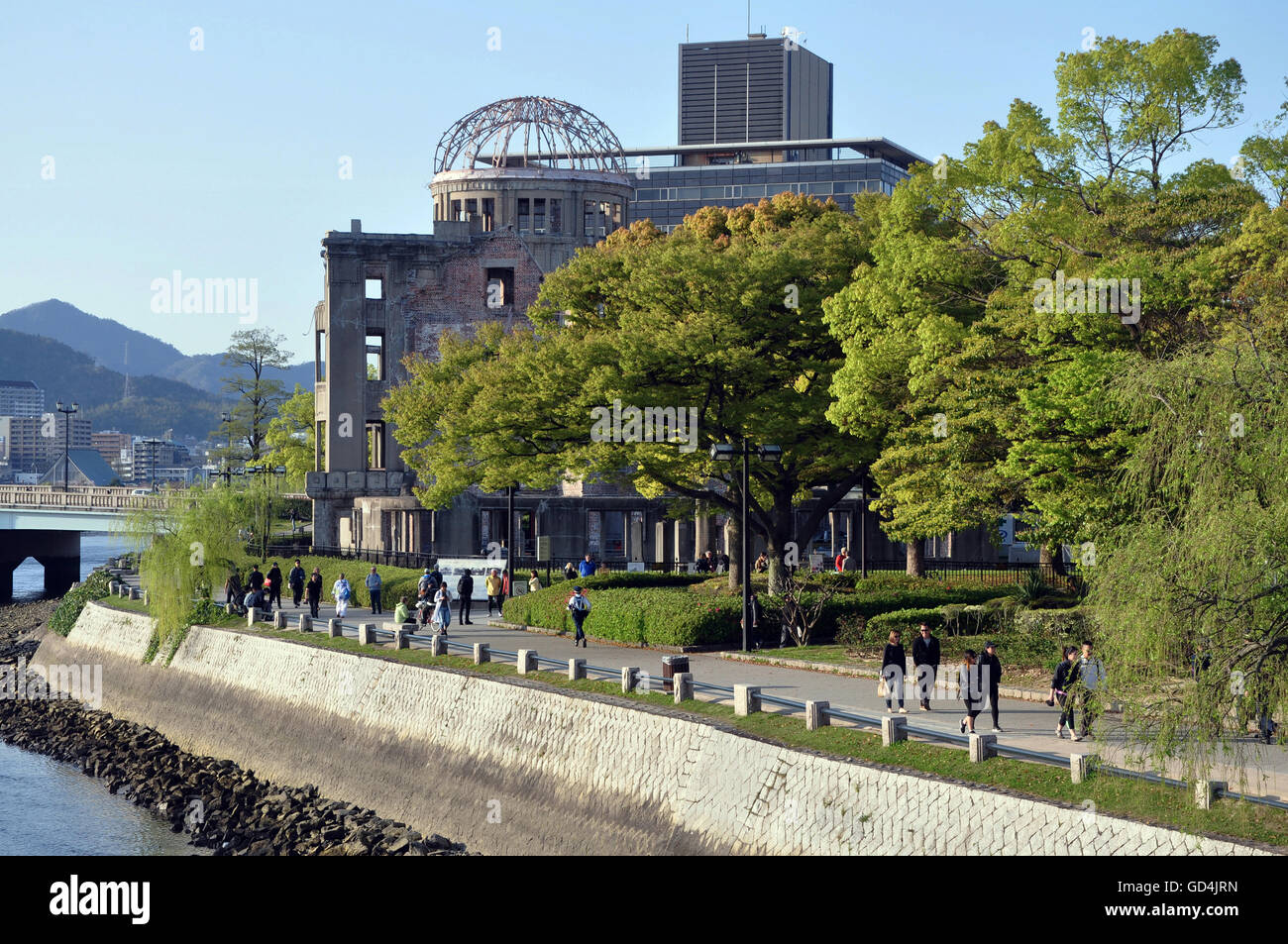 Una Bomba a cupola, Hiroshima Peace Park, Giappone Foto Stock