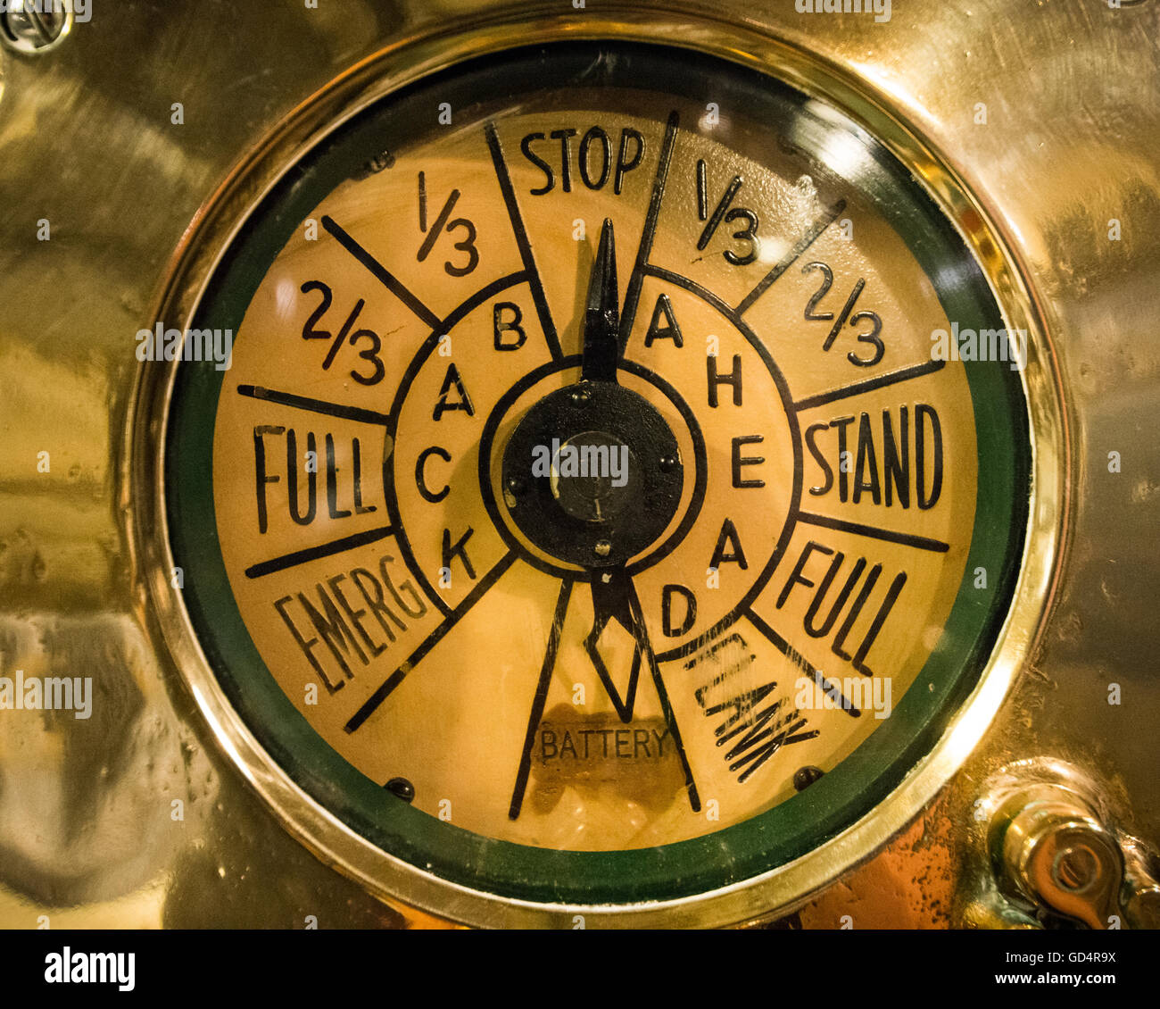 PEARL HARBOR, HAWAII - Marzo 2, 2016 - Interno della USS Bowfin (SS-287), la II Guerra Mondiale sommergibile nel porto di perla, Hawaii Foto Stock