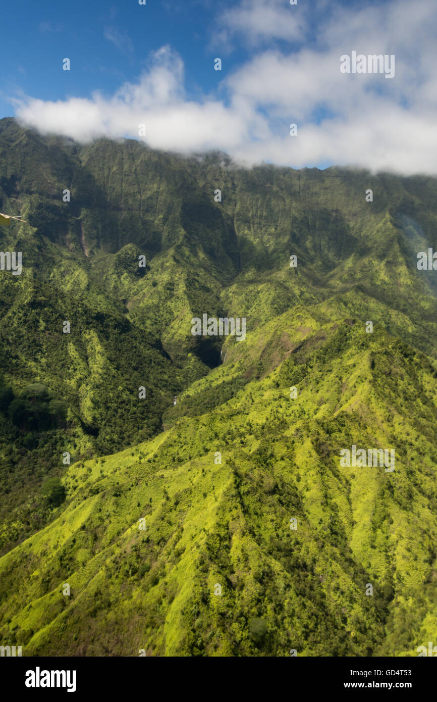 Kauai montagne sul paradiso tropicale isola di Kauai, Hawaii Foto Stock