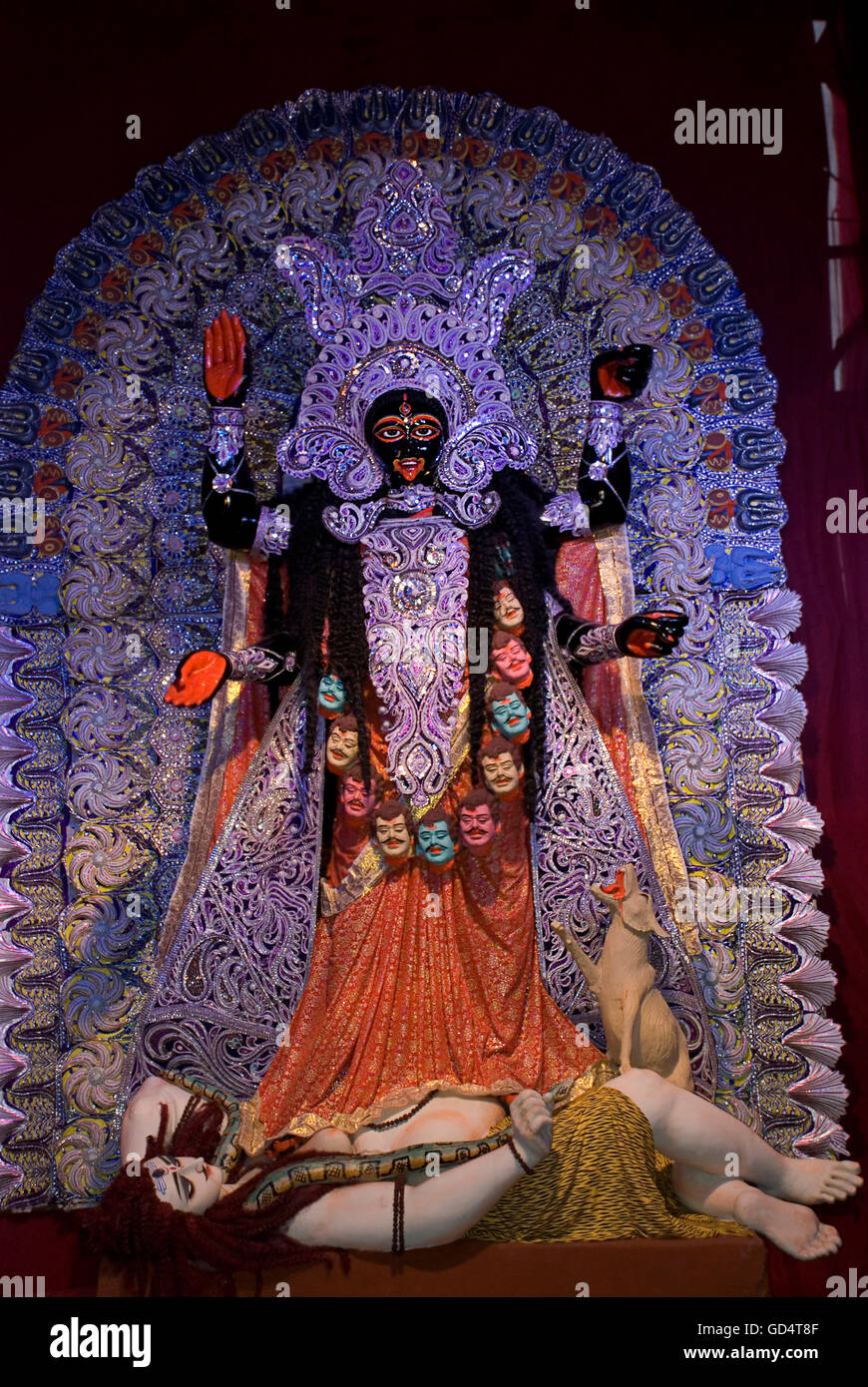 Dea Kali Foto Stock