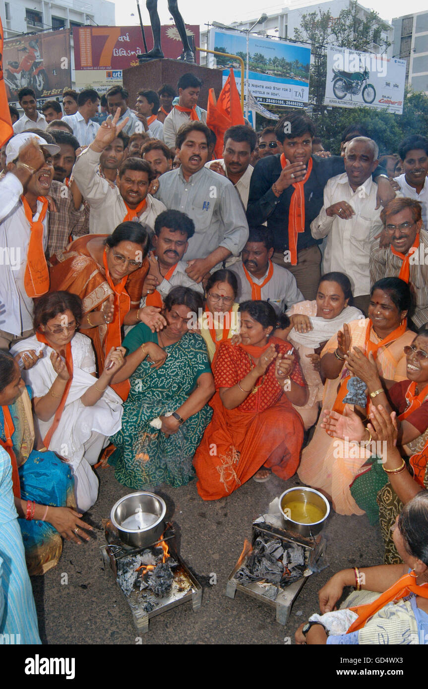 Lavoratori BJP Foto Stock