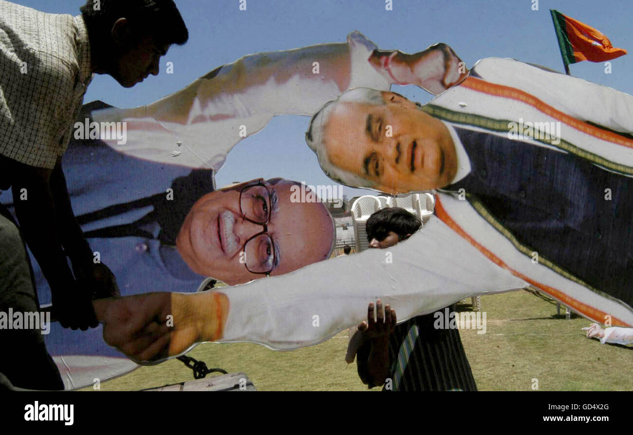 Poster del BJP leader Foto Stock