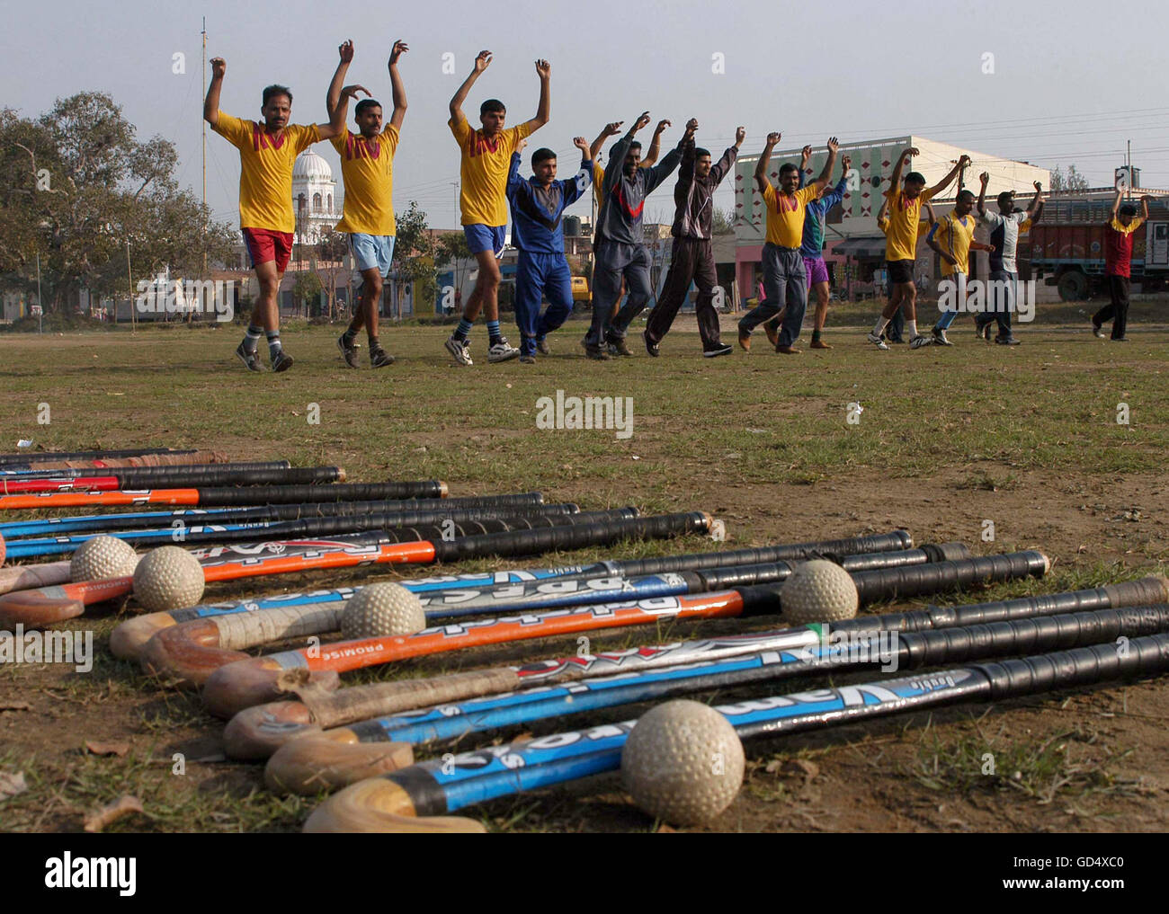 Indian squadra di hockey Foto Stock