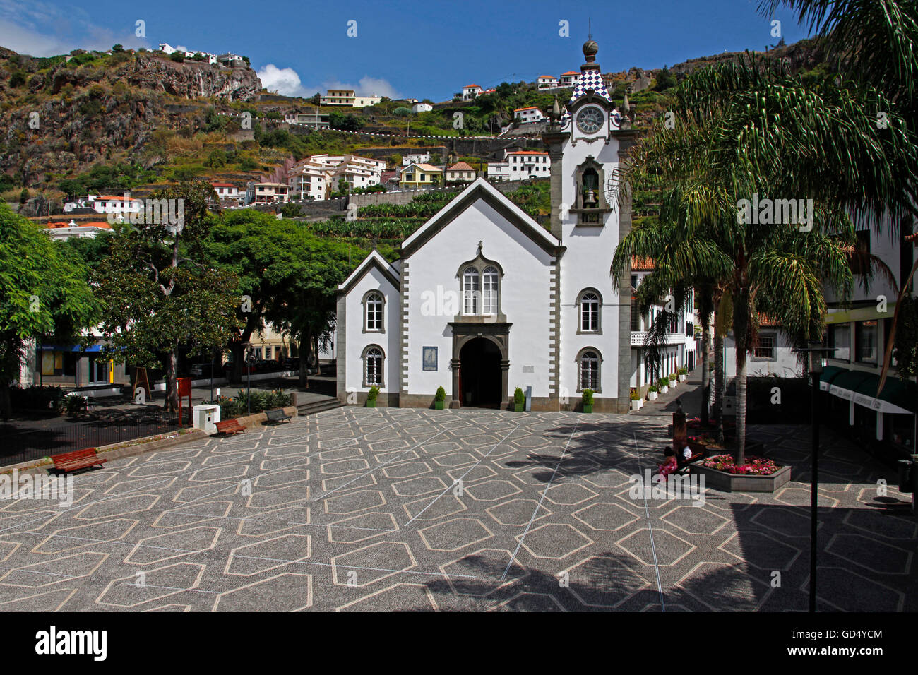 Chiesa Igreja de Sao Bento, Ribeira Brava, Isola di Madeira, Portogallo Foto Stock