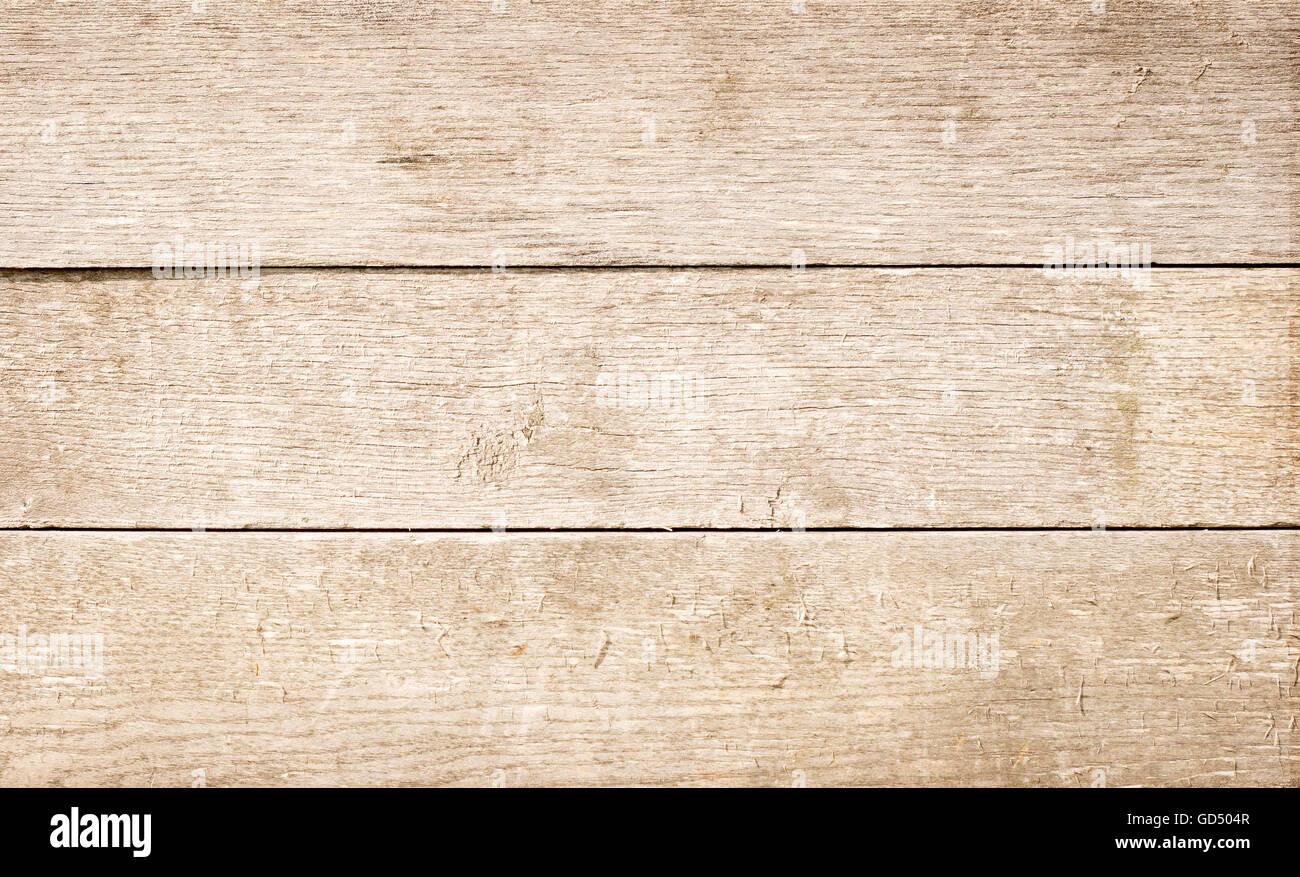 Marrone chiaro graffiato tavole di legno, parete tabella, soffitto o la superficie del pavimento. Foto Stock