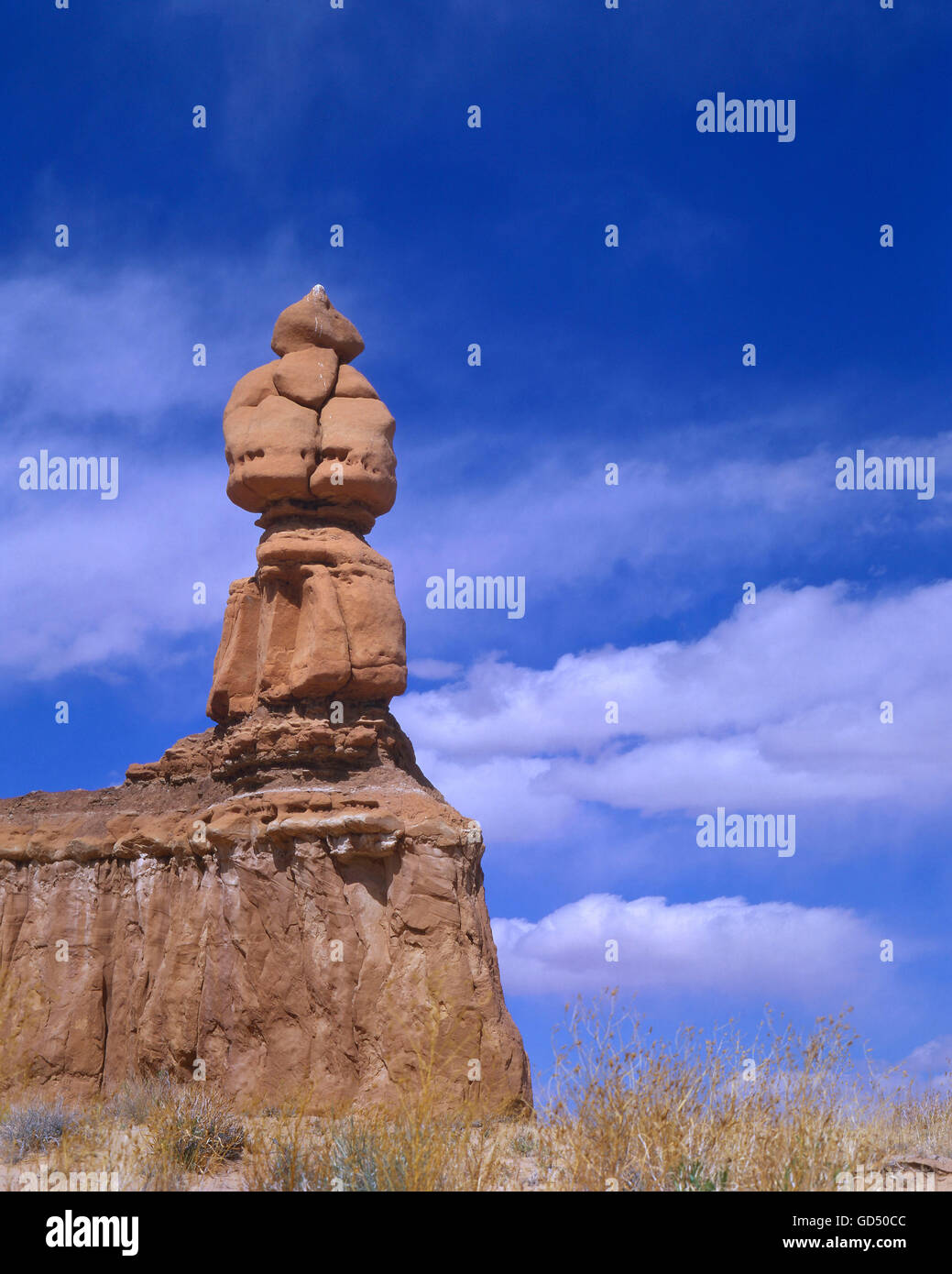 Im Sandsteinfigur Goblin Valley, Goblin Valley State Park, Utah, Stati Uniti d'America Foto Stock