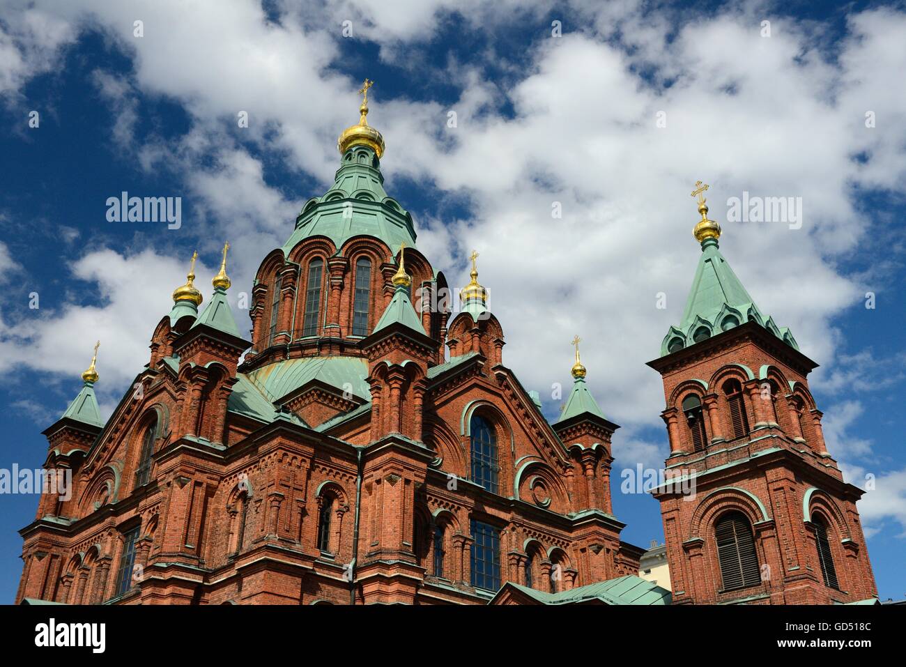 Russisch-orthodoxe Uspenski-Kathedrale, Helsinki, Finnland, Europa Foto Stock