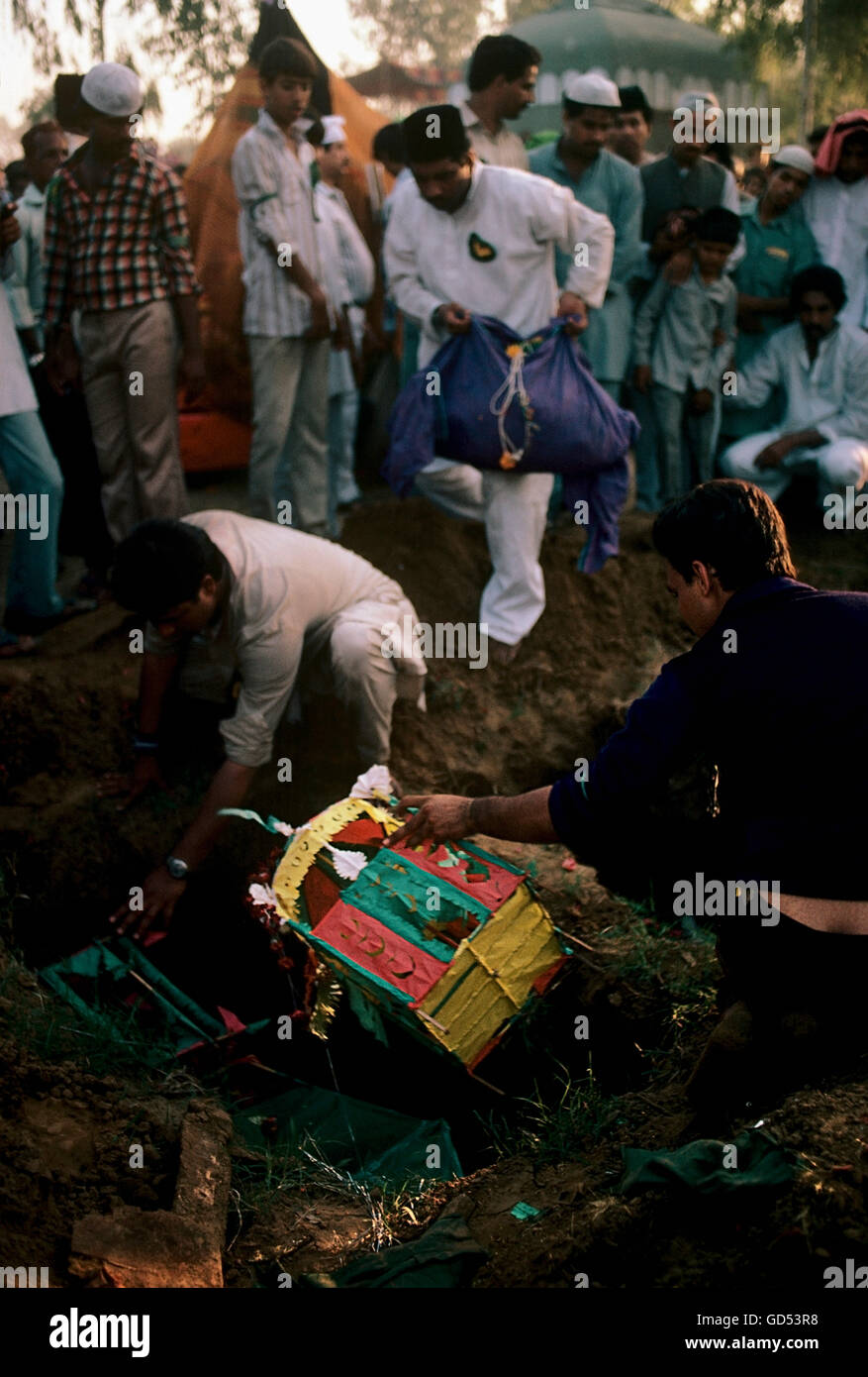 Il seppellimento Tazia a Karbala motivi Foto Stock