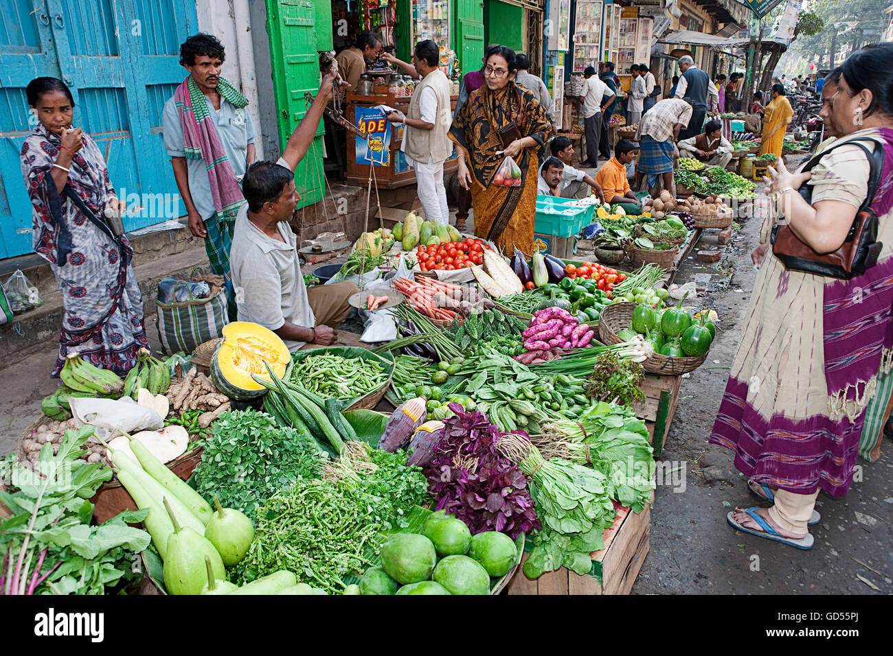 Mercato A street Foto Stock