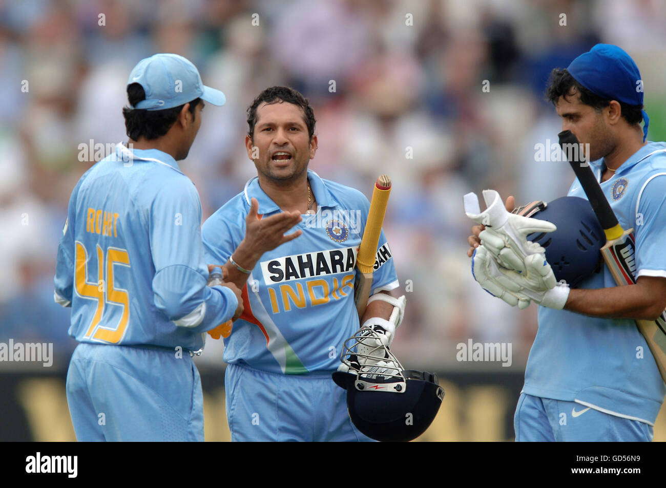Sachin Tendulkar e Sourav Ganguly Foto Stock