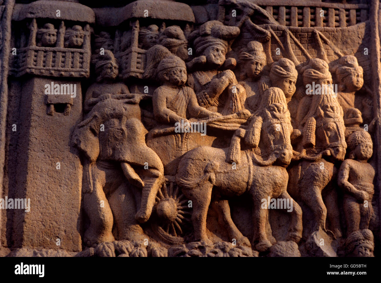 Porta Est di stupa Foto Stock
