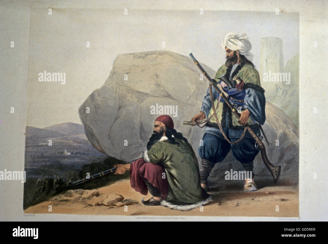 Pittura ottocentesca Foto Stock