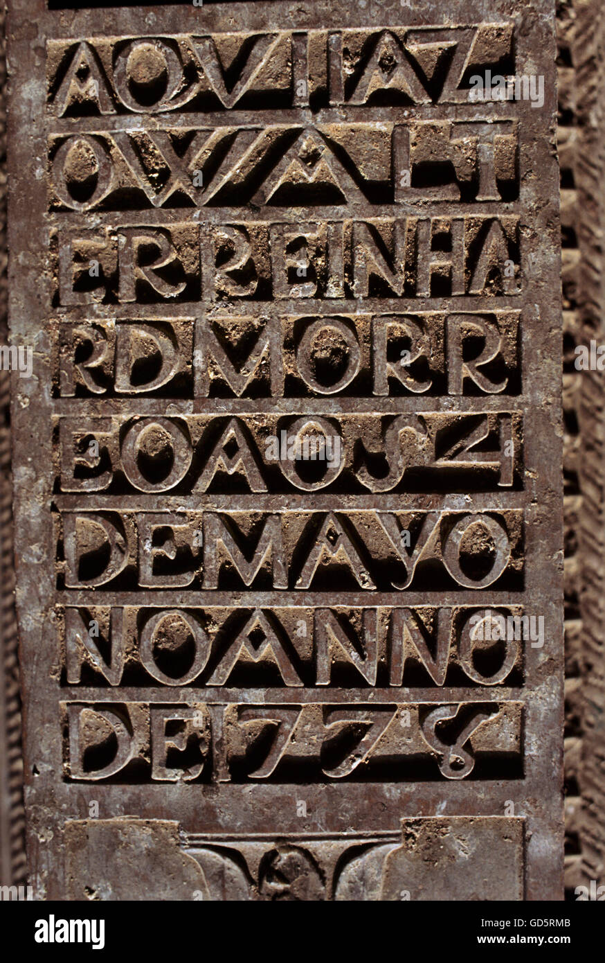 Tomba di pietra del Walter Reinhardt Foto Stock