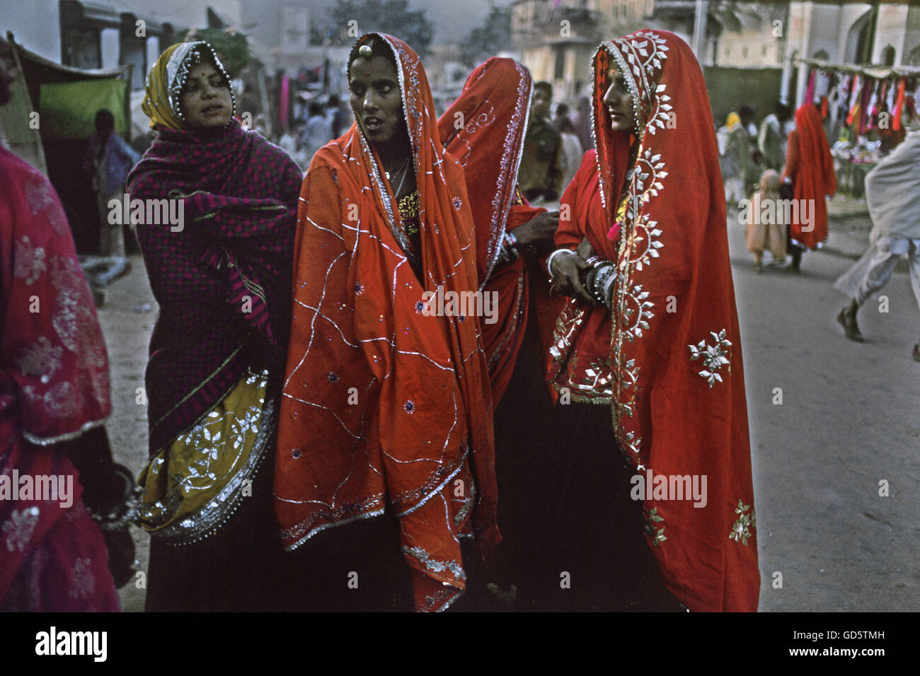 Le donne a Pushkar fiera Fiera Foto Stock