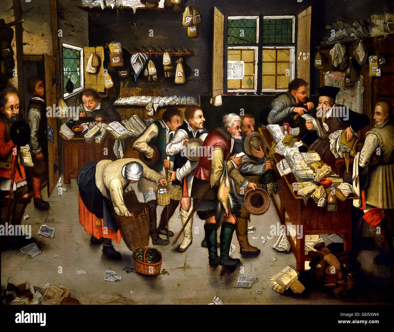 I contadini agricoltori pagando la decima dopo Pieter Bruegel d. J. PAESI BASSI1564-1638, 1615 olandese ( ( Fino agli inizi del periodo moderno, gli agricoltori pagati annualmente un dieci per cento di imposta sulla chiesa o il locatore. Il discarico è stato effettuato spesso in natura. Avvocato la cui reputazione come era dubbia, certificato questo. ) ( Fino agli inizi del periodo moderno, gli agricoltori pagati annualmente un dieci per cento di imposta sulla chiesa o il locatore. Il discarico è stato effettuato spesso in natura. Avvocato la cui reputazione come era dubbia, certificato questo. ) Olandese Foto Stock