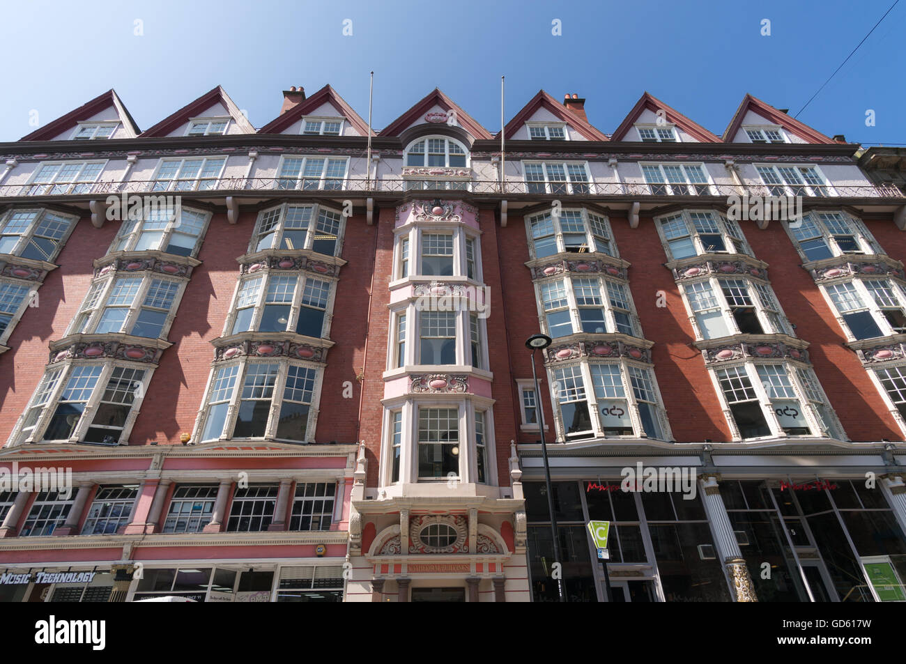 Cattedrale di edifici in Dean Street a Newcastle upon Tyne nord est dell'Inghilterra, Regno Unito Foto Stock