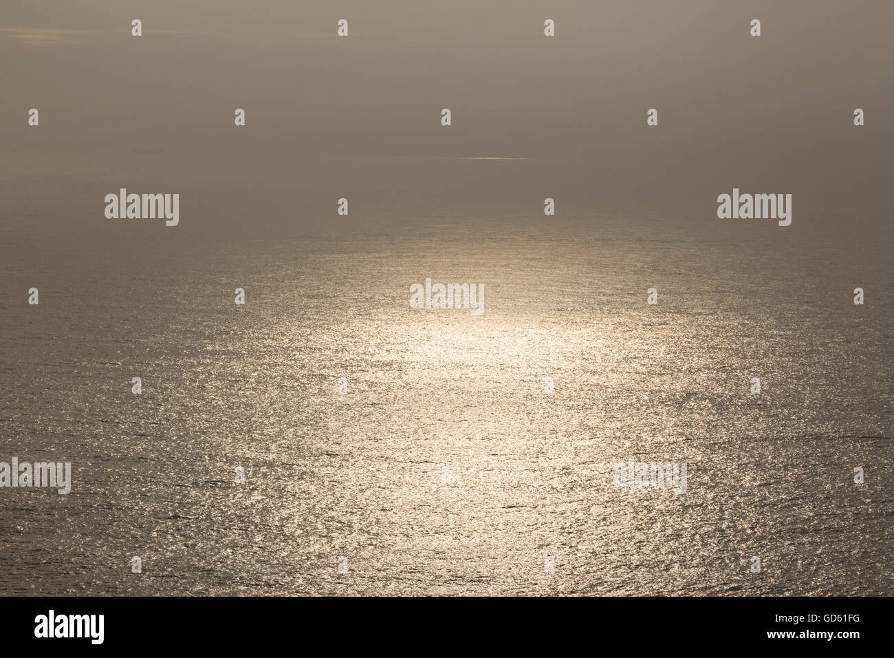 Tramonto sulla costa a Botallack in North Cornwall Foto Stock