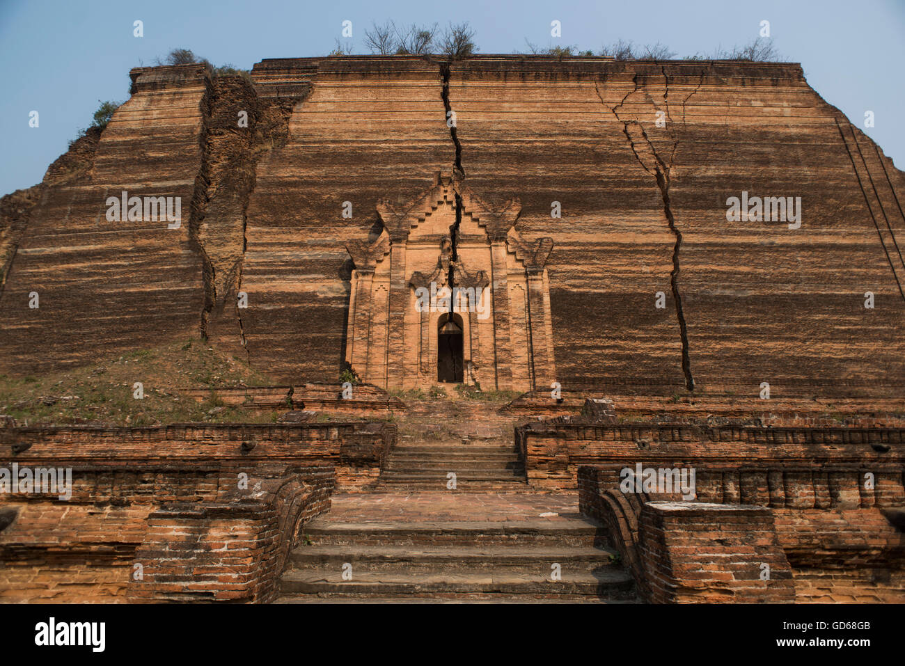 Pagoda Mingun, Mingun, Sagaing, Myanmar. Foto Stock