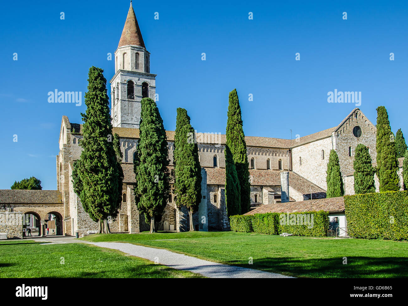 Aquileia Basilica Patriarcale del Patrimonio Mondiale UNESCO Foto Stock